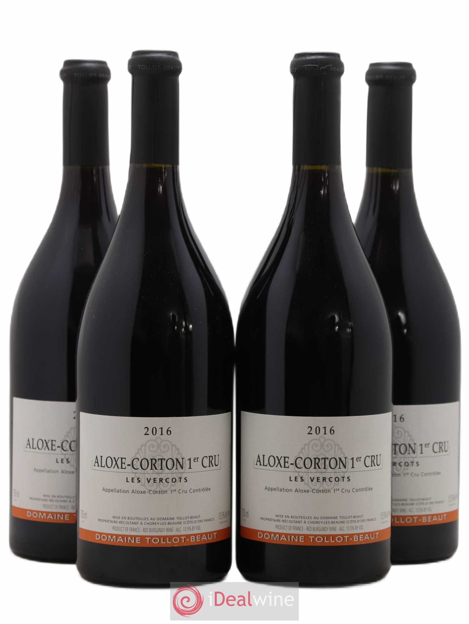 Aloxe-Corton 1er Cru Les Vercots Tollot Beaut (Domaine) 2016 - Lot de 4 bouteilles - 0