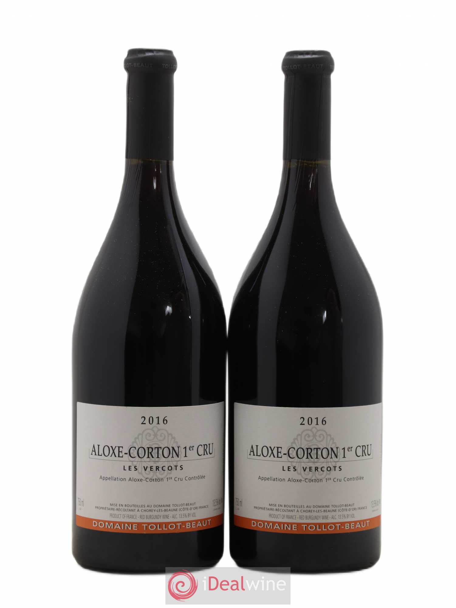 Aloxe-Corton 1er Cru Les Vercots Tollot Beaut (Domaine) 2016 - Lot de 2 bouteilles - 0