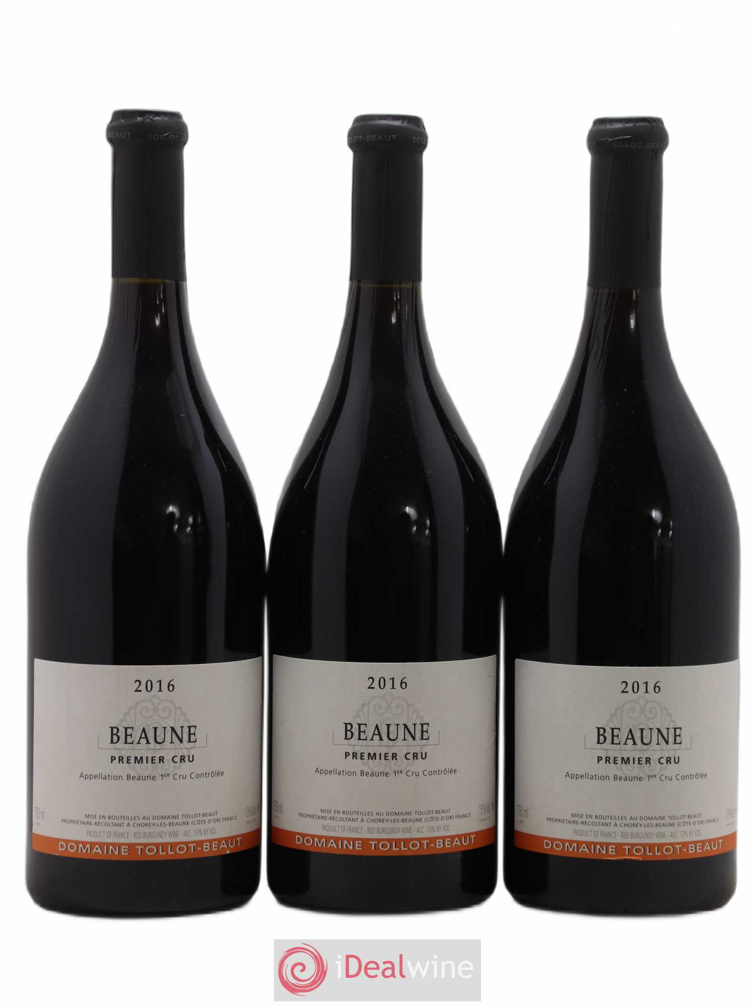 Beaune 1er Cru Tollot Beaut 2016 - Posten von 3 Flaschen - 0