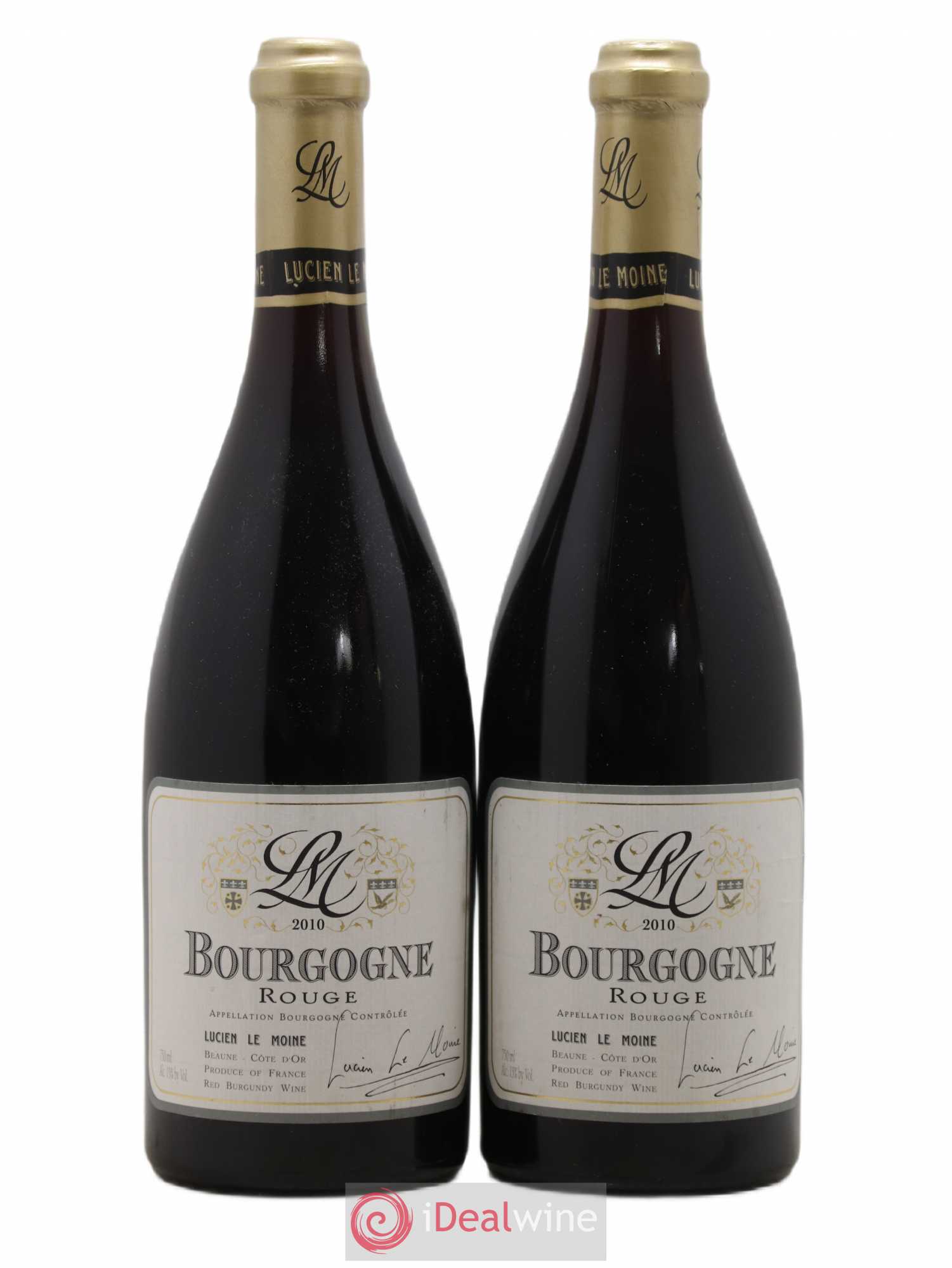 Bourgogne Lucien Le Moine 2010 - Lot de 2 bouteilles - 0