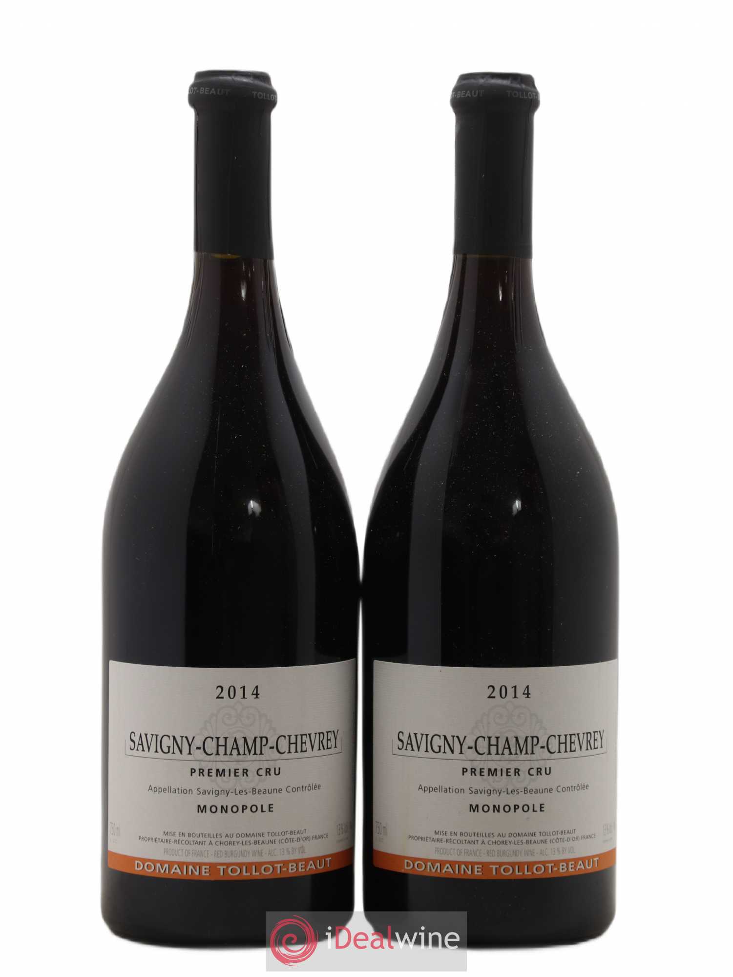 Savigny-lès-Beaune 1er Cru Champ-Chevrey Tollot Beaut (Domaine) 2014 - Lot de 2 bouteilles - 0