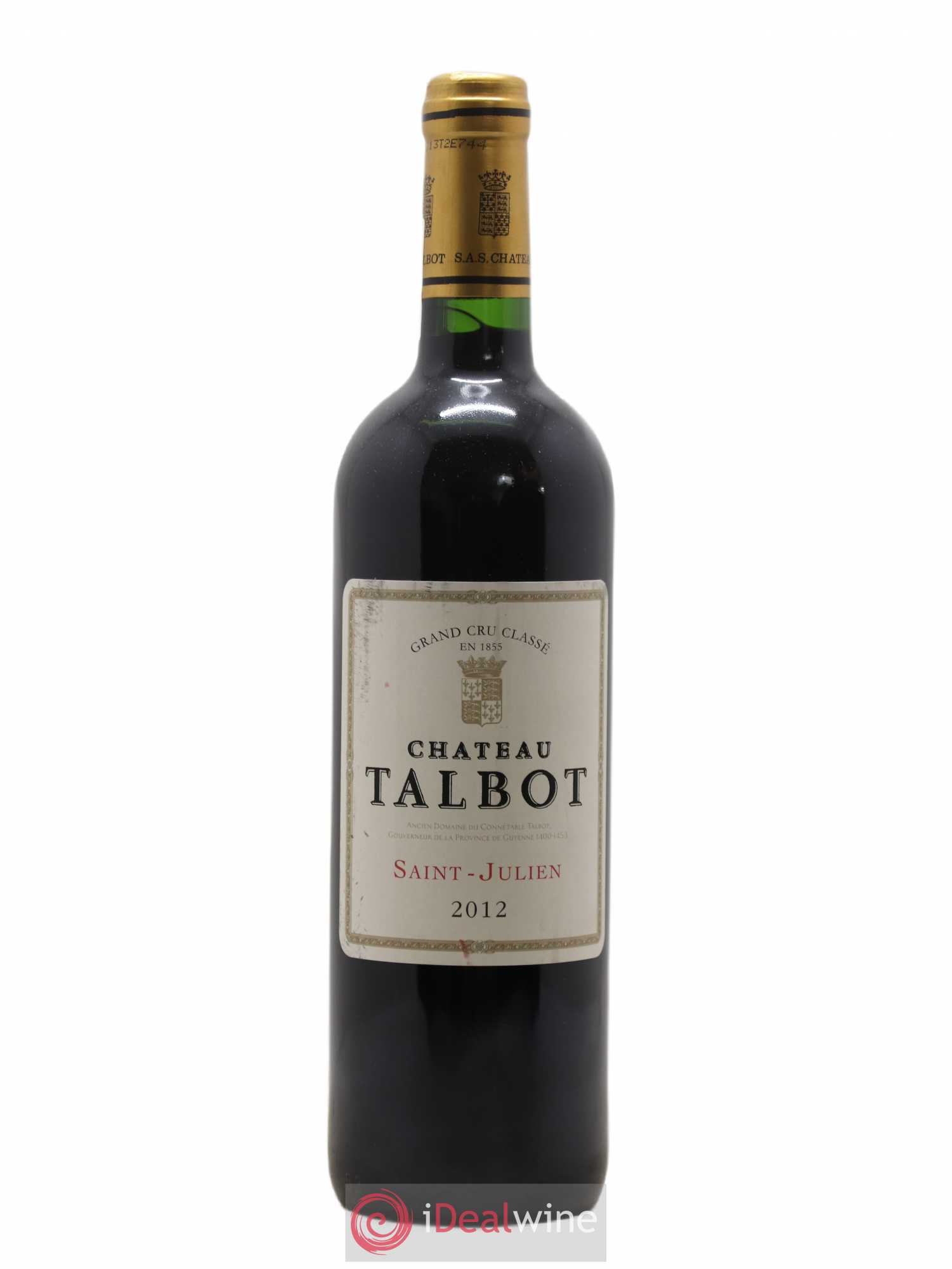 Château Talbot 4ème Grand Cru Classé 2012 - Lot de 1 bouteille - 0