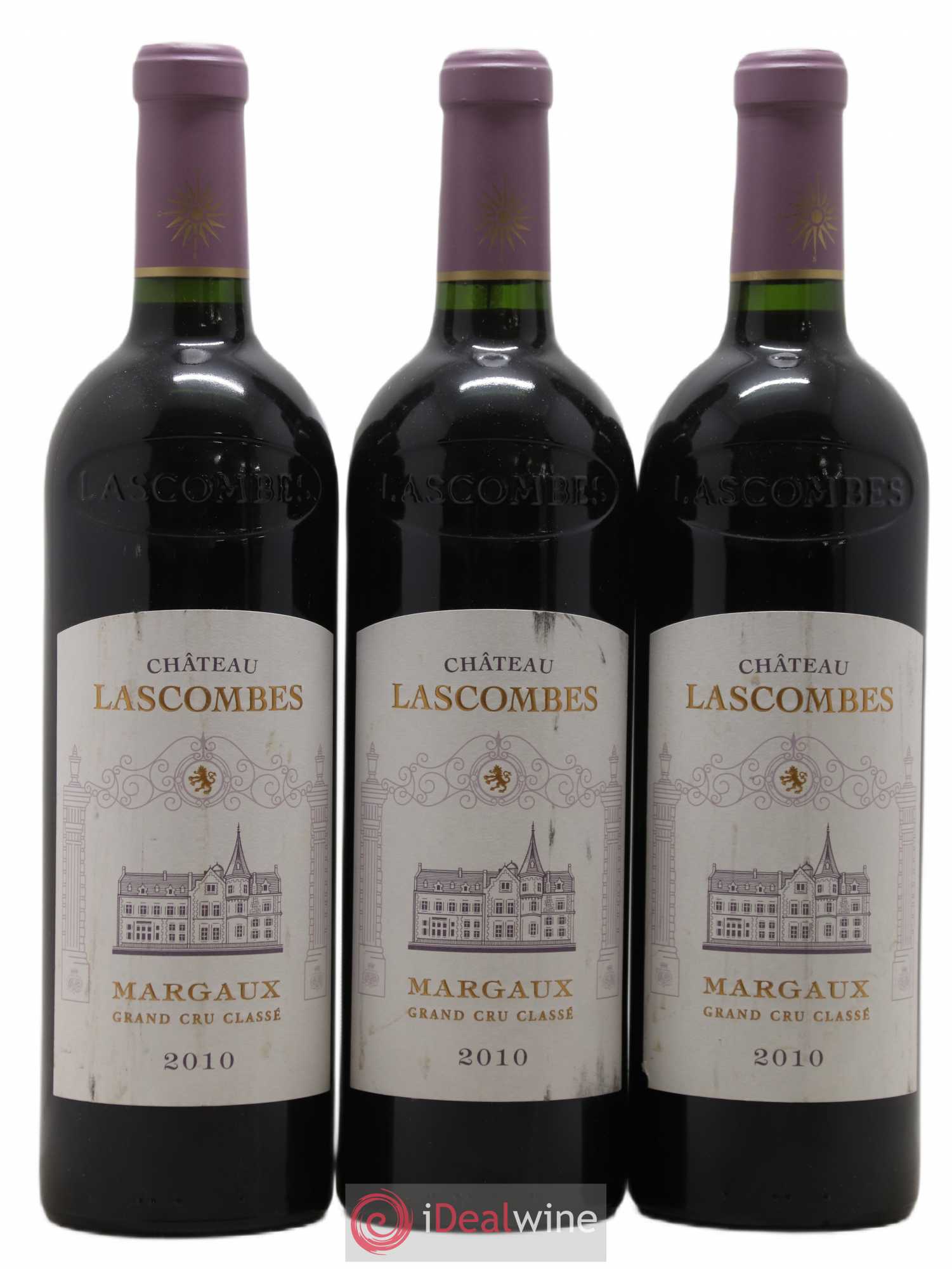 Château Lascombes 2ème Grand Cru Classé 2010 - Lot de 3 bouteilles - 0