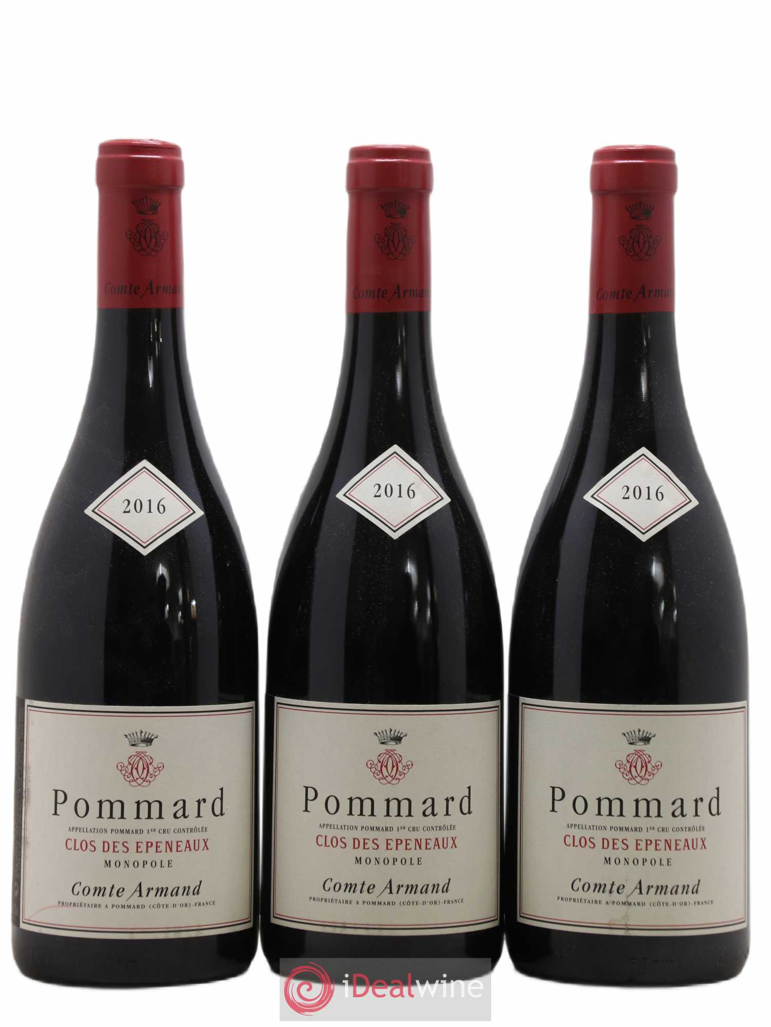 Pommard 1er Cru Clos des Epeneaux Comte Armand 2016 - Lot de 3 bouteilles - 0