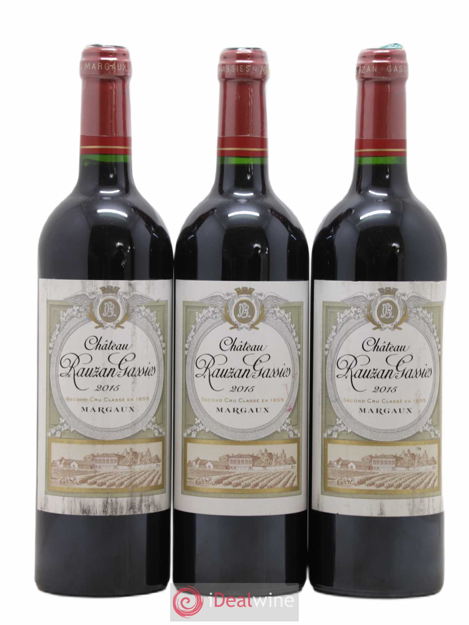 Château Rauzan-Gassies 2ème Grand Cru Classé 2015 - Lot de 3 bouteilles - 0