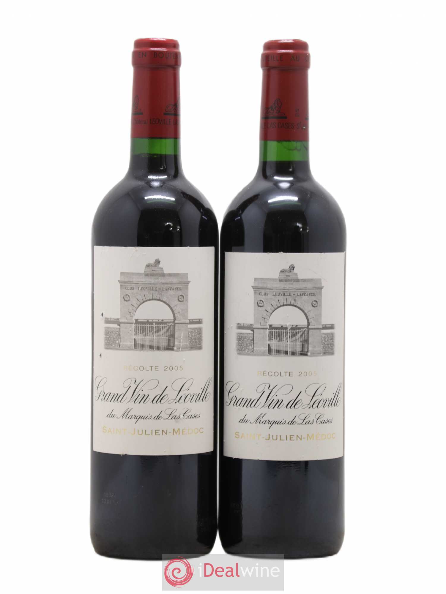 Château Léoville Las Cases 2ème Grand Cru Classé 2005 - Lot de 2 bouteilles - 0