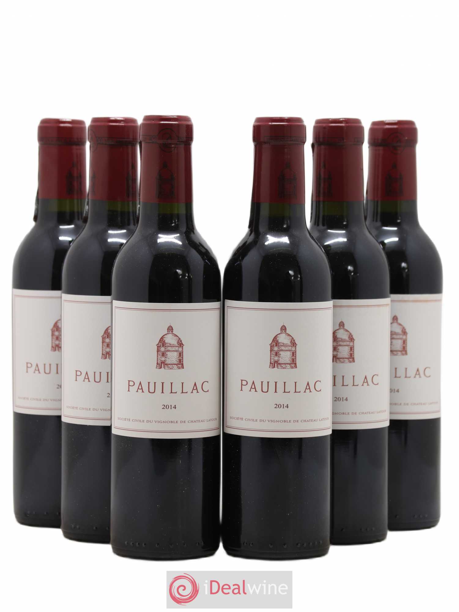 Pauillac de Château Latour 2014 - Lot de 6 demi bouteilles - 0