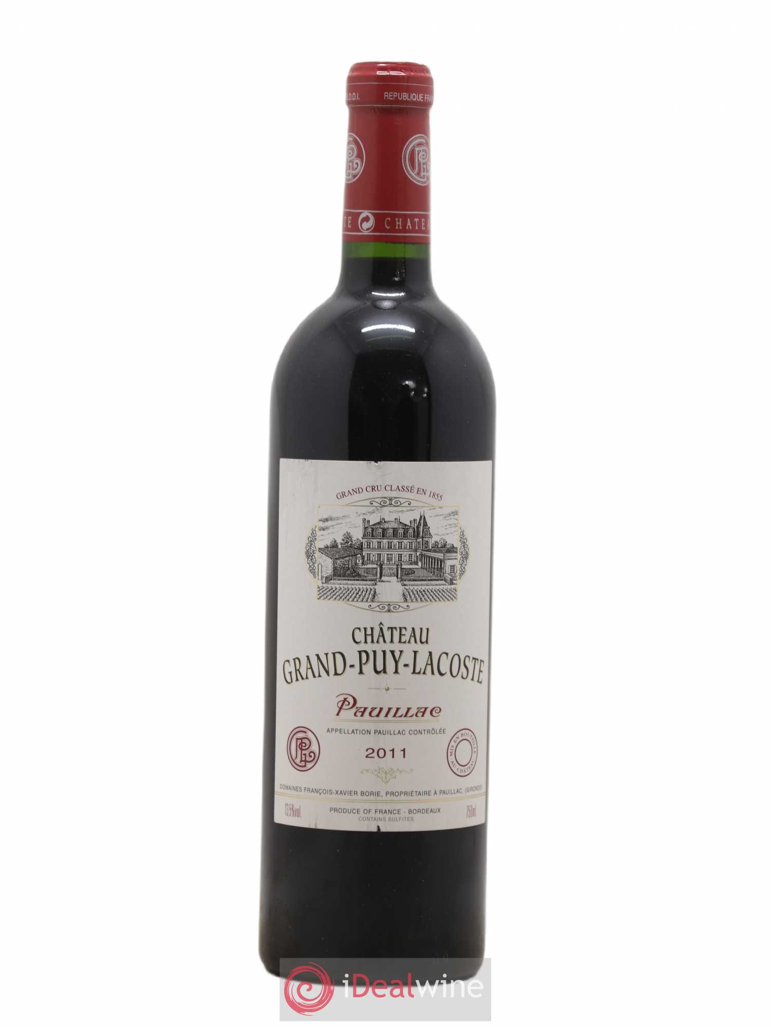 Château Grand Puy Lacoste 5ème Grand Cru Classé 2011 - Lot de 1 bouteille - 0