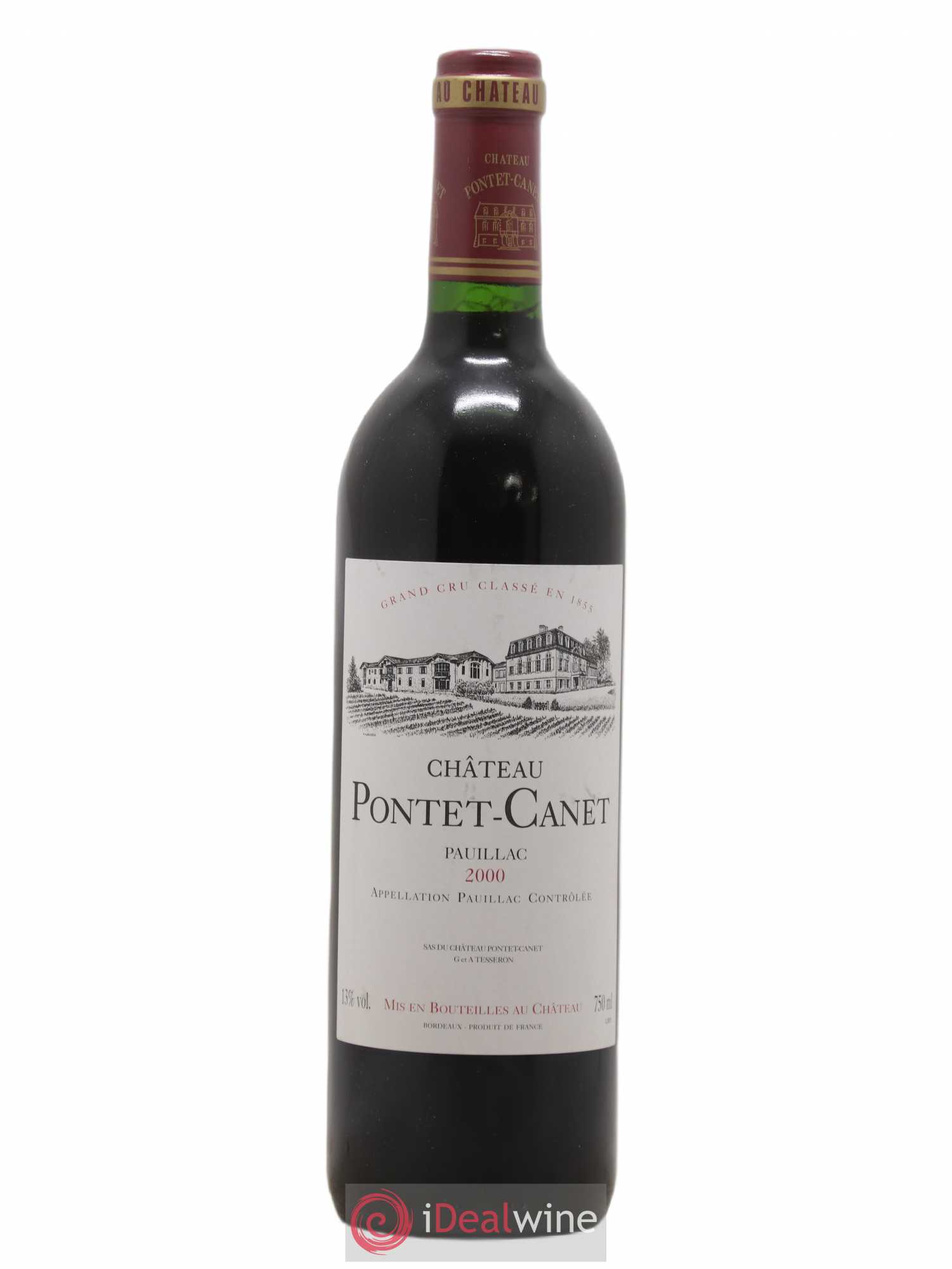 Château Pontet Canet 5ème Grand Cru Classé 2000 - Lot de 1 bouteille - 0