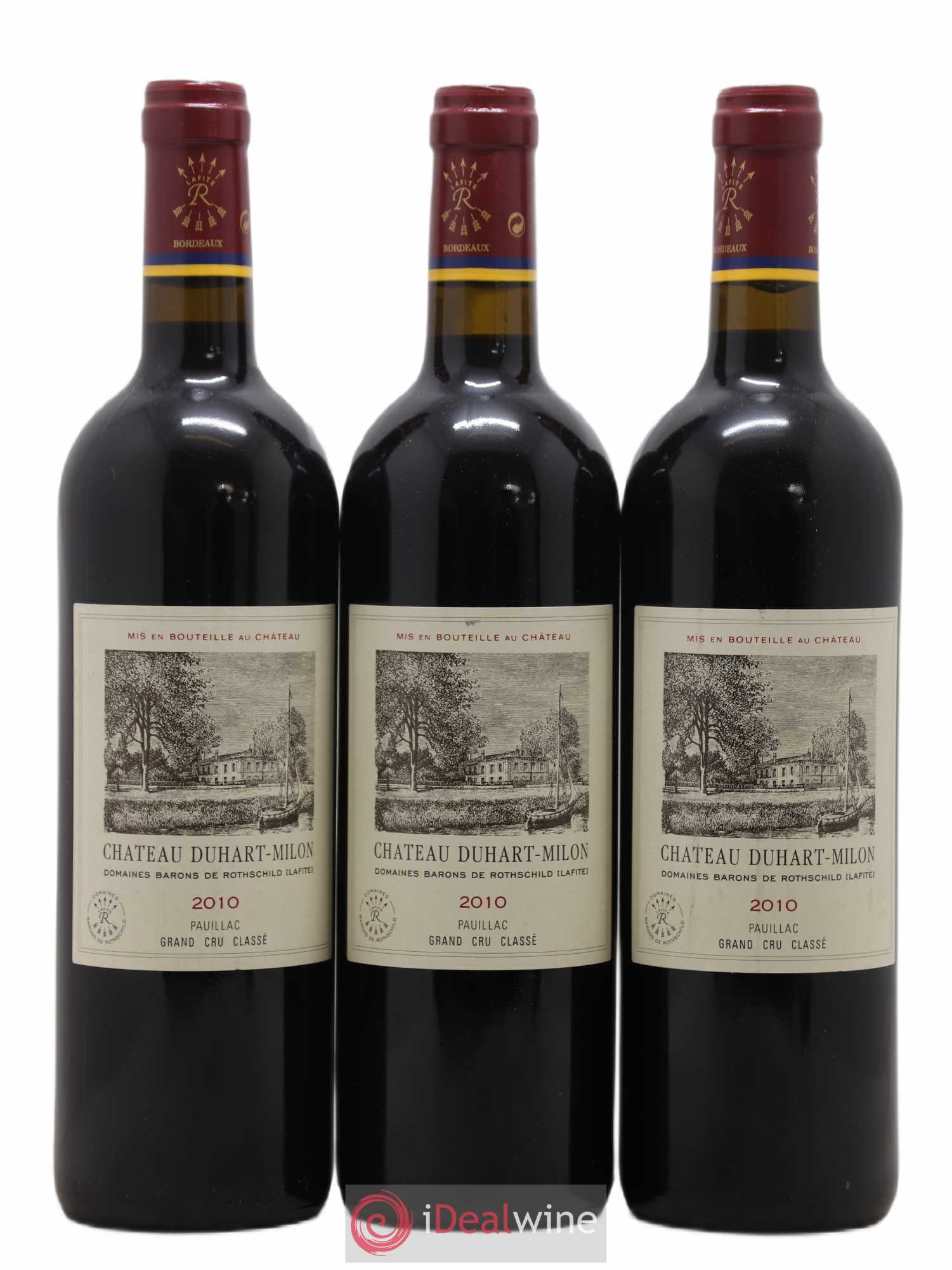Château Duhart-Milon 4ème Grand Cru Classé 2010 - Lot de 3 bouteilles - 0