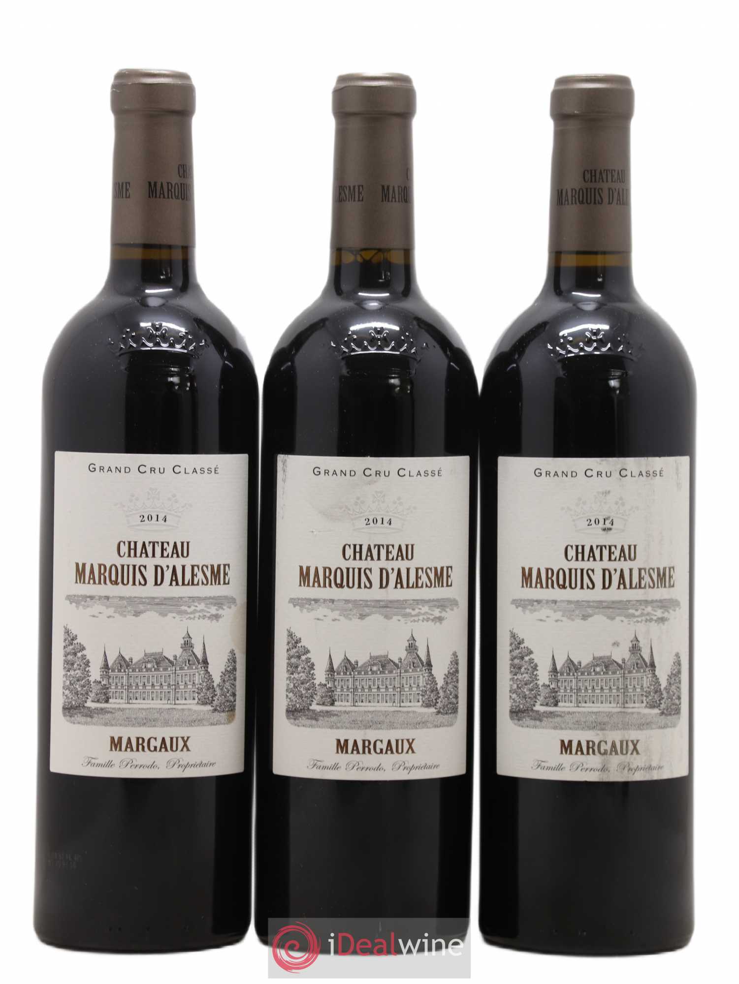 Château Marquis d'Alesme 2014 - Lot de 3 bouteilles - 0
