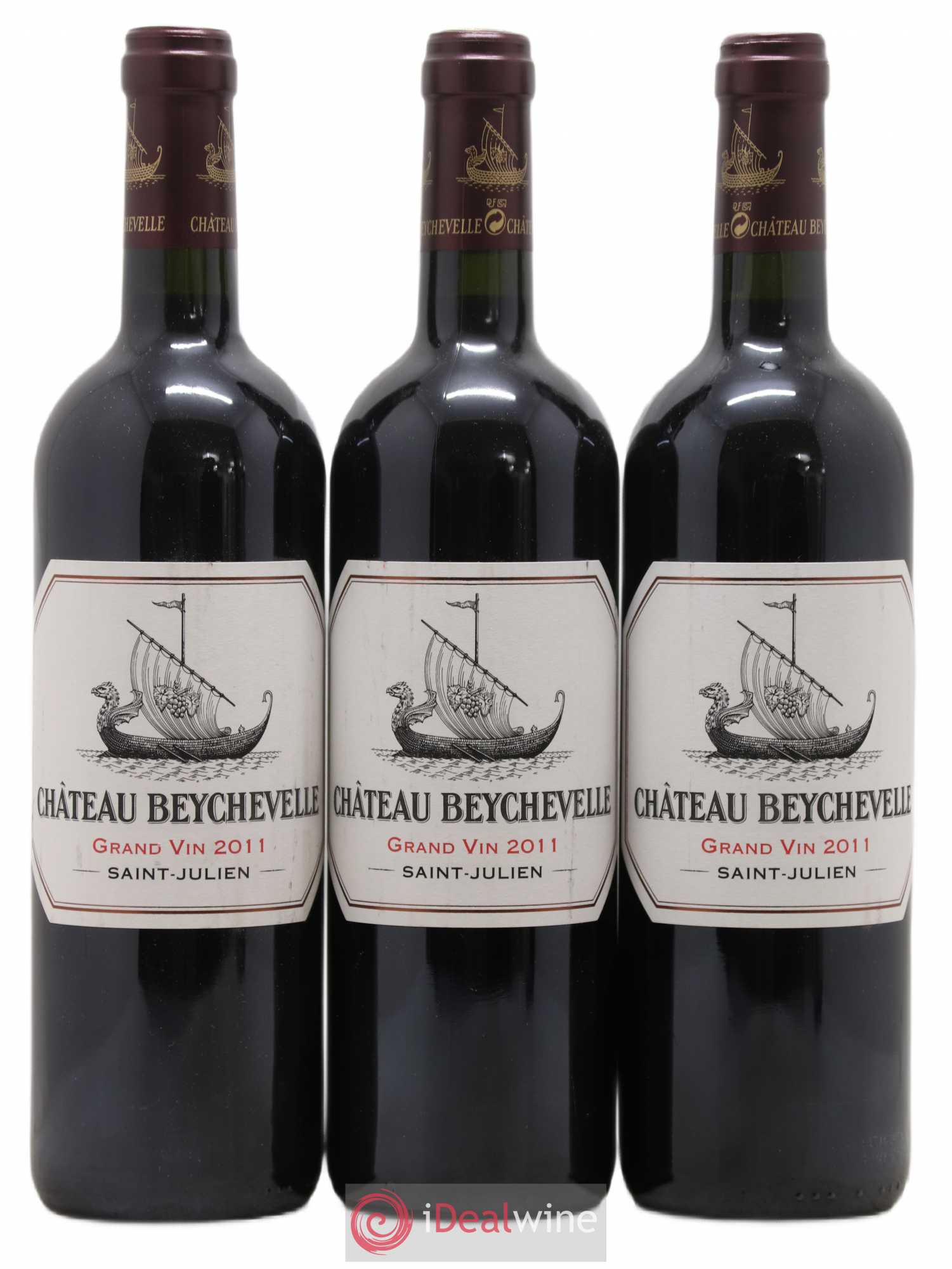 Château Beychevelle 4ème Grand Cru Classé 2011 - Lot de 3 bouteilles - 0