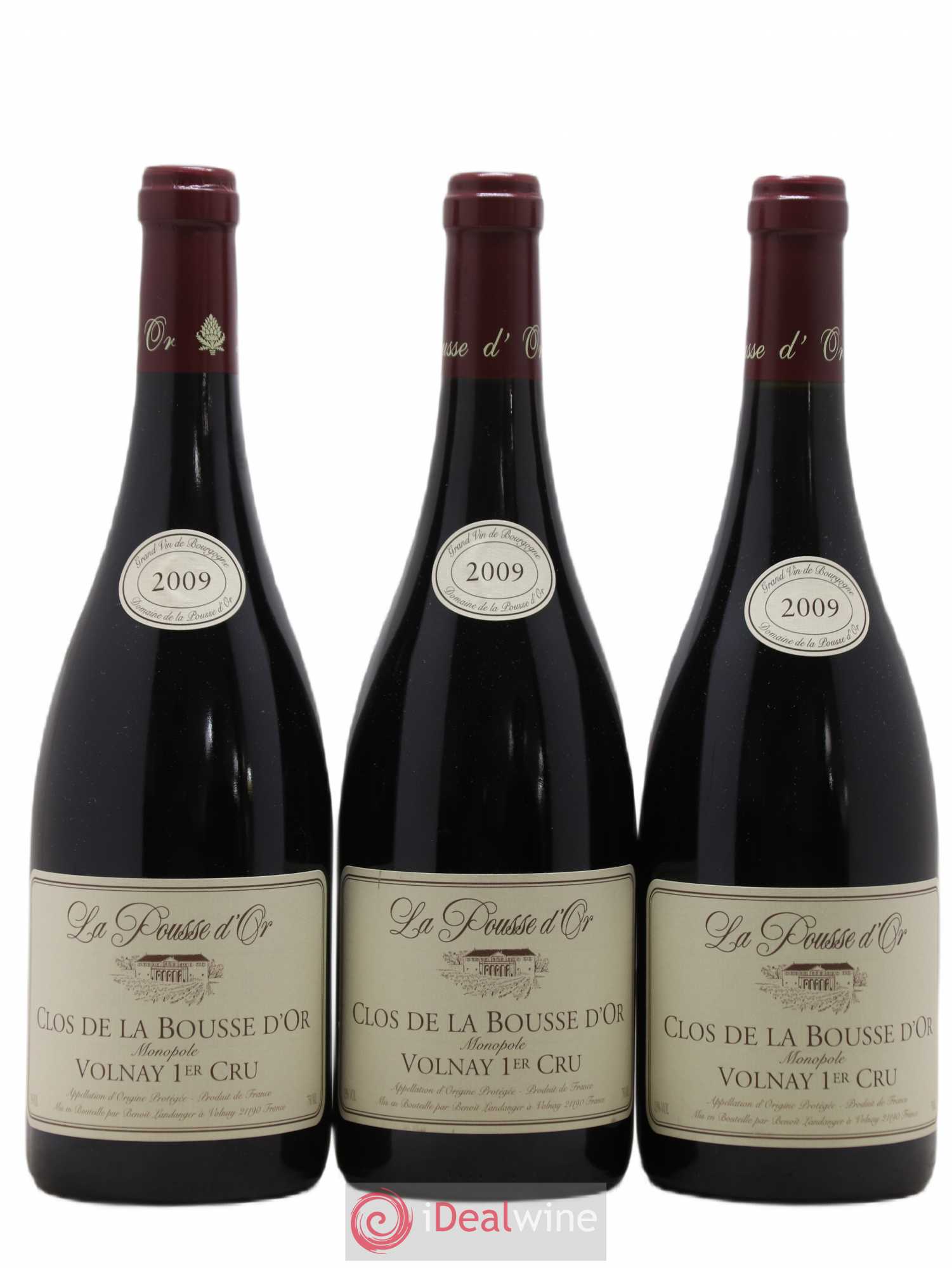 Volnay 1er Cru Clos de la Bousse d'Or La Pousse d'Or (Domaine de) La Pousse d'Or Clos de la Bousse d'or 2009 - Lot de 3 bouteilles - 0