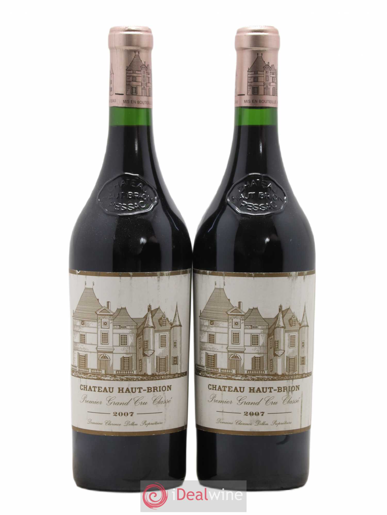 Château Haut Brion 1er Grand Cru Classé 2007 - Lot de 2 bouteilles - 0