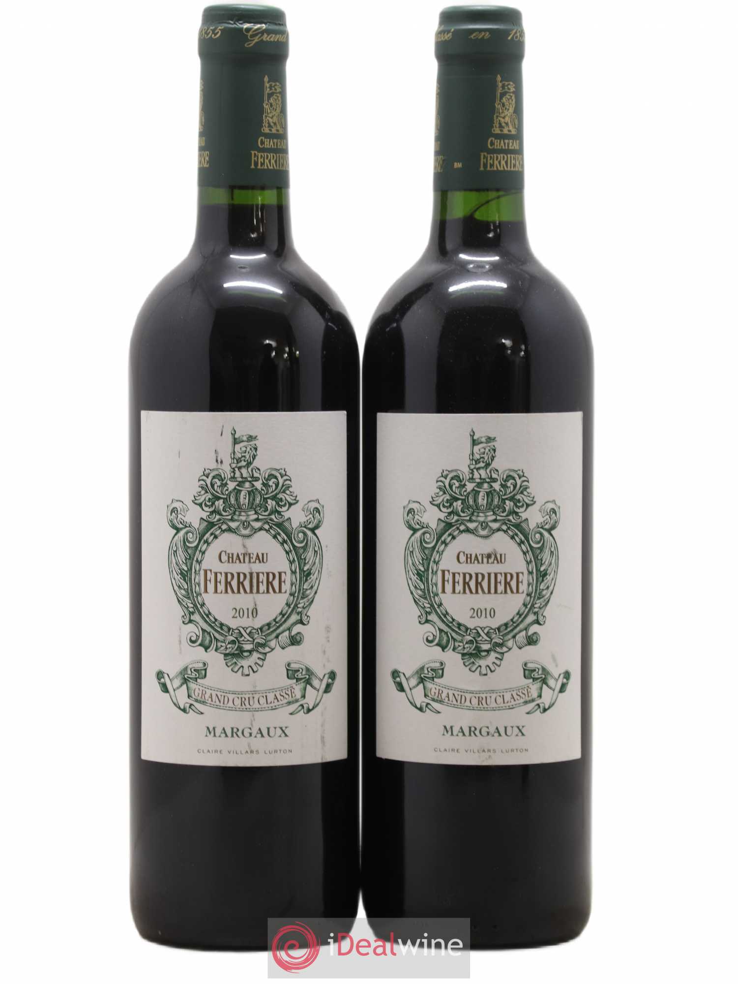 Château Ferrière 3ème Grand Cru Classé 2010 - Lot de 2 bouteilles - 0