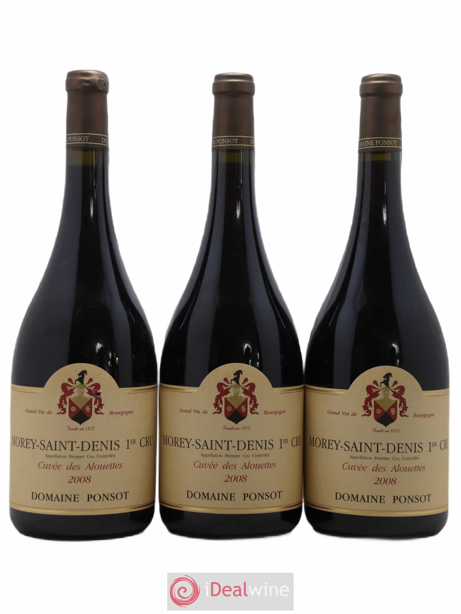 Morey-Saint-Denis 1er Cru Cuvée des Alouettes Ponsot (Domaine) 2008 - Lot de 3 magnums - 0