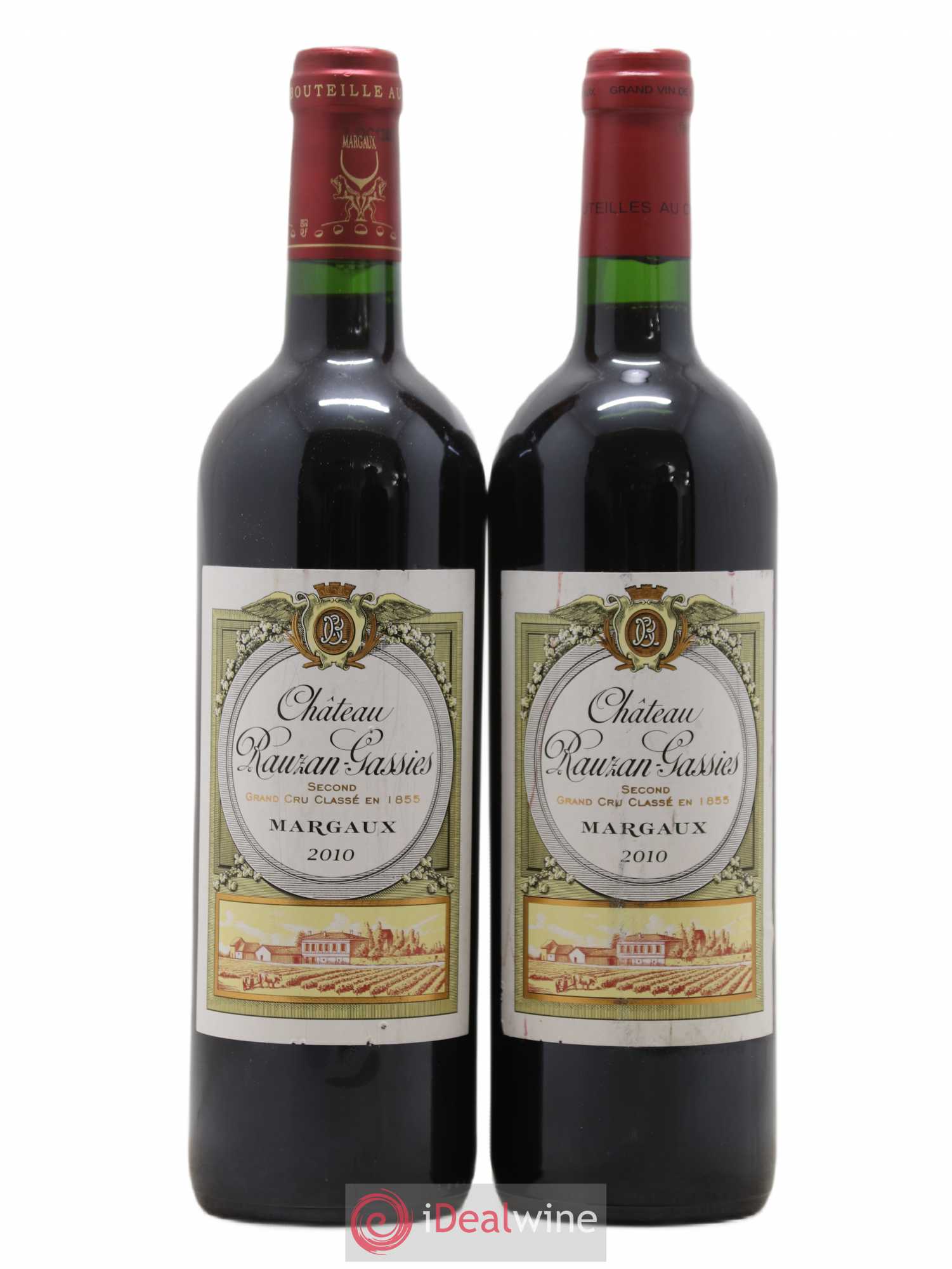 Château Rauzan-Gassies 2ème Grand Cru Classé 2010 - Lot de 2 bouteilles - 0