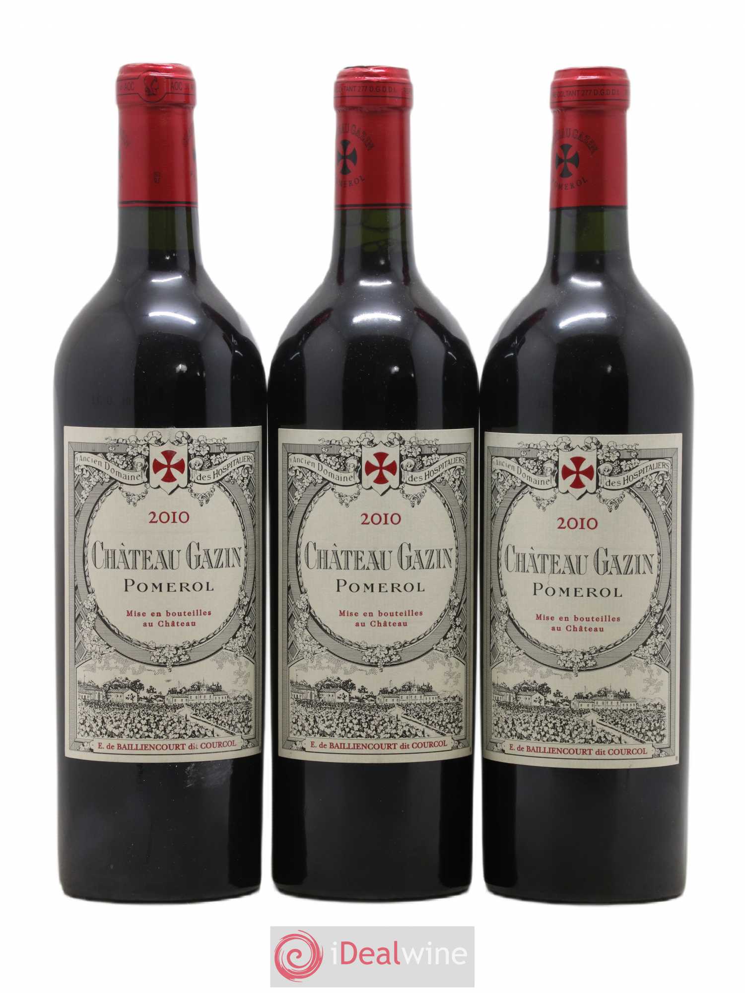 Château Gazin 2010 - Lot de 3 bouteilles - 0