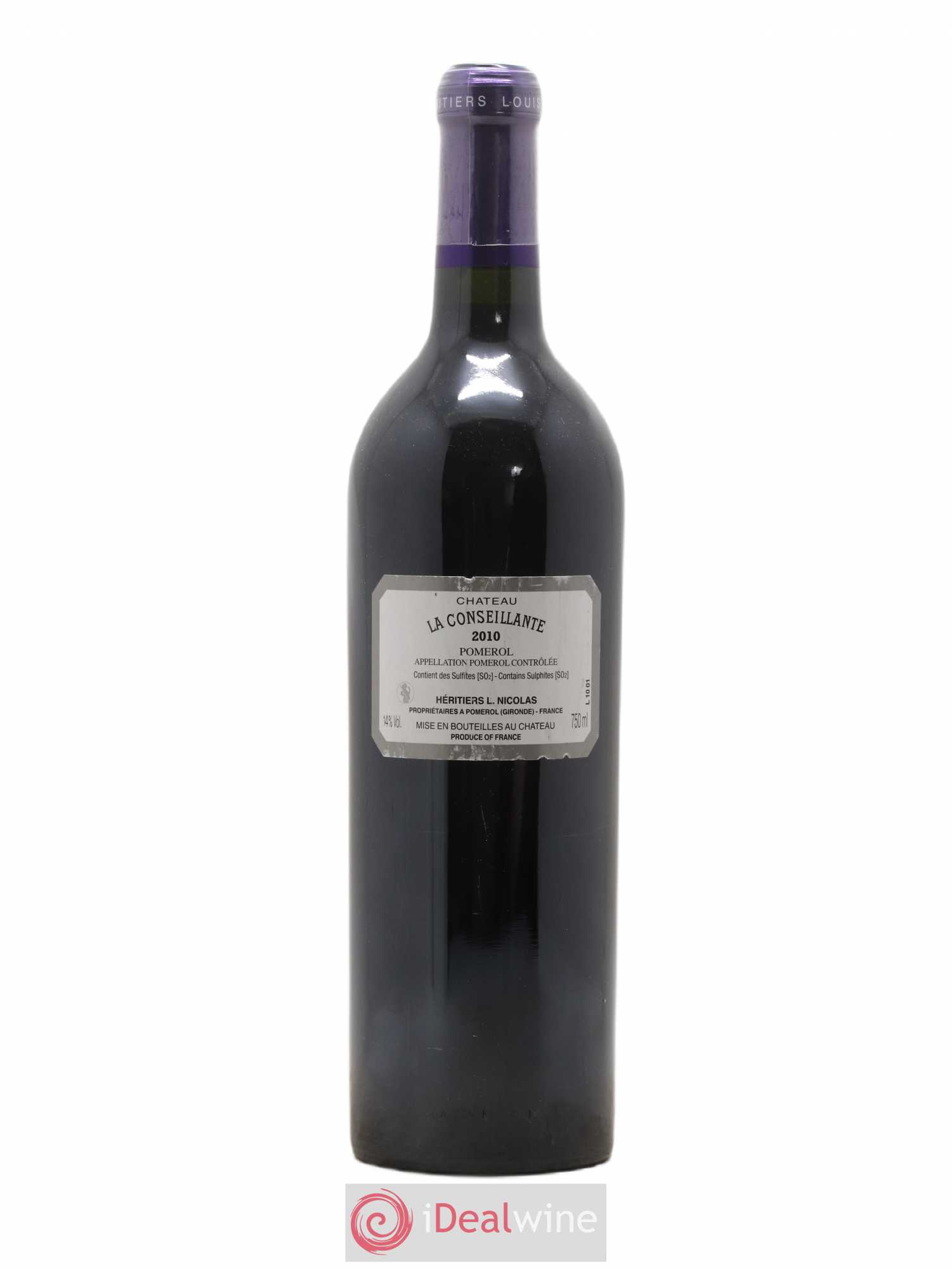 Château la Conseillante 2010 - Lot de 1 bouteille - 1