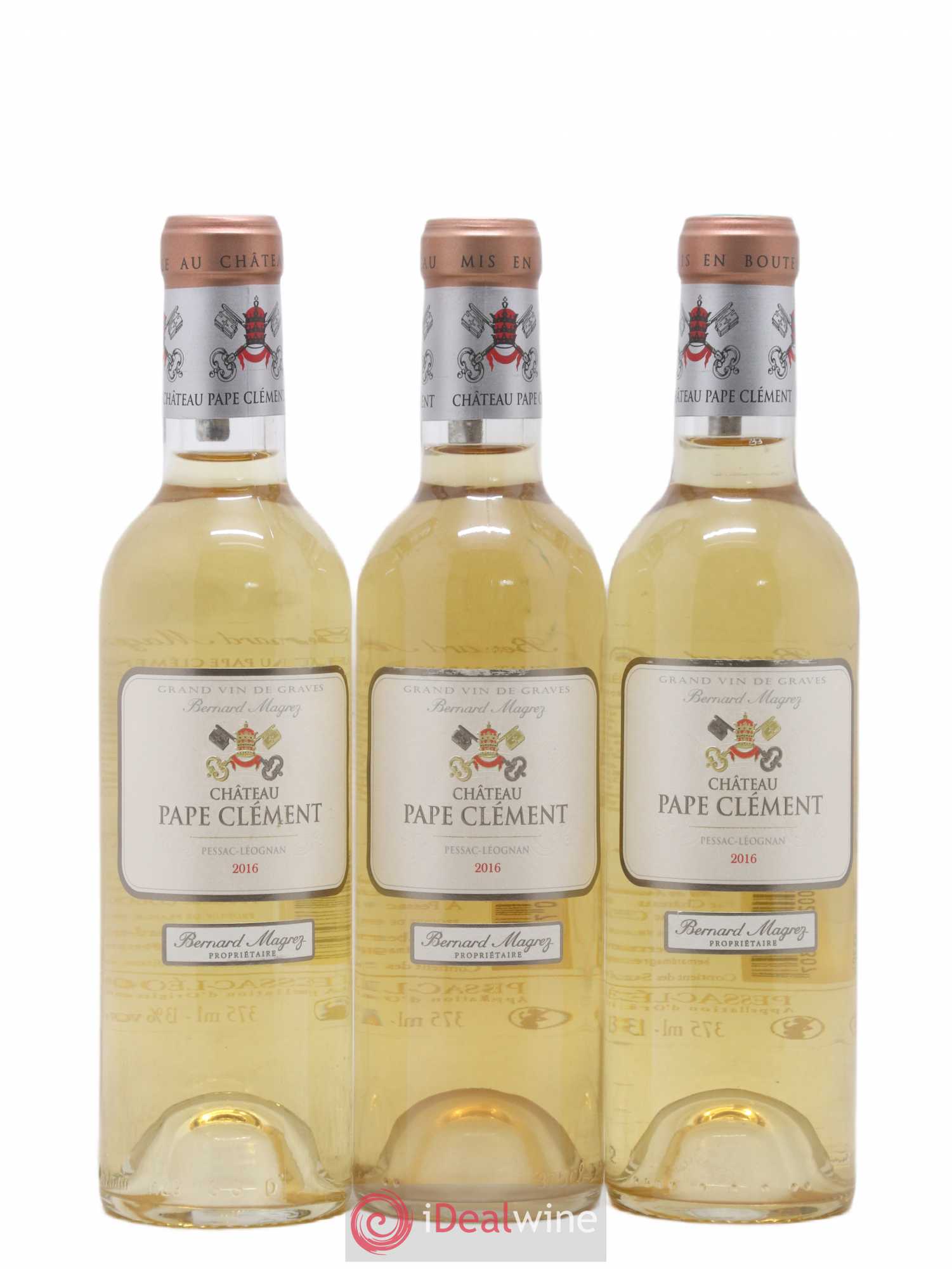 Château Pape Clément 2016 - Posten von 3 Demi-Flaschen - 0