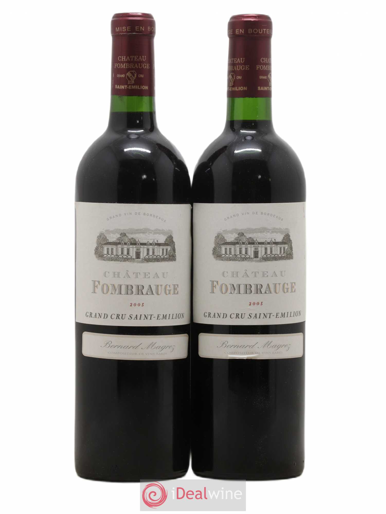 Château Fombrauge Grand Cru Classé 2003 - Lot de 2 bouteilles - 0