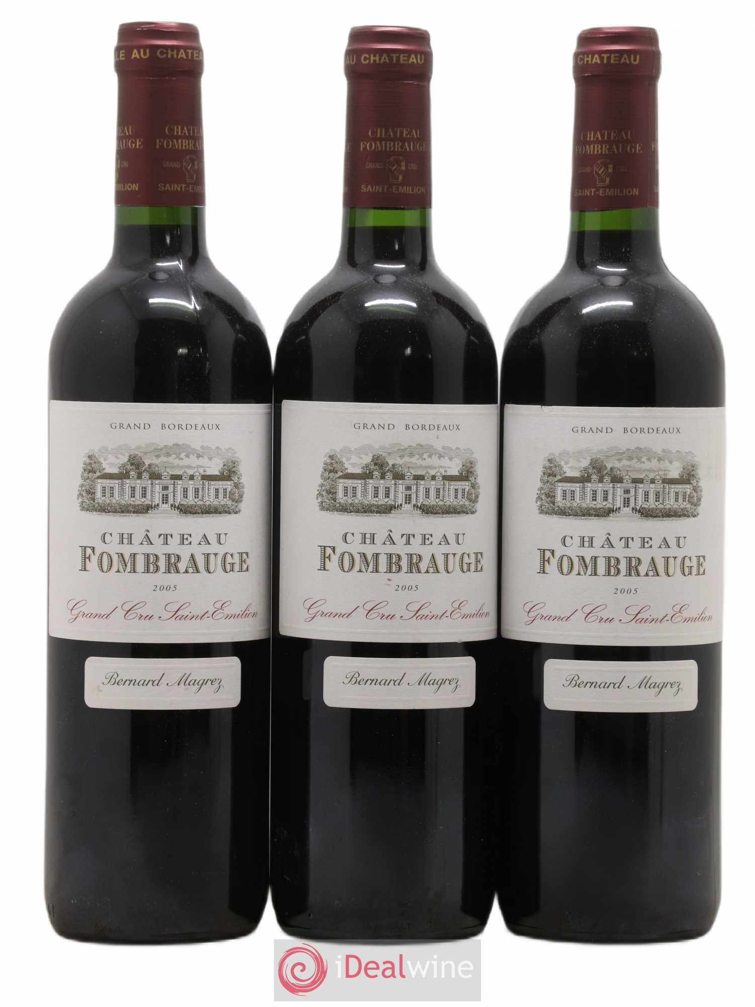 Château Fombrauge Grand Cru Classé 2005 - Lot de 3 bouteilles - 0