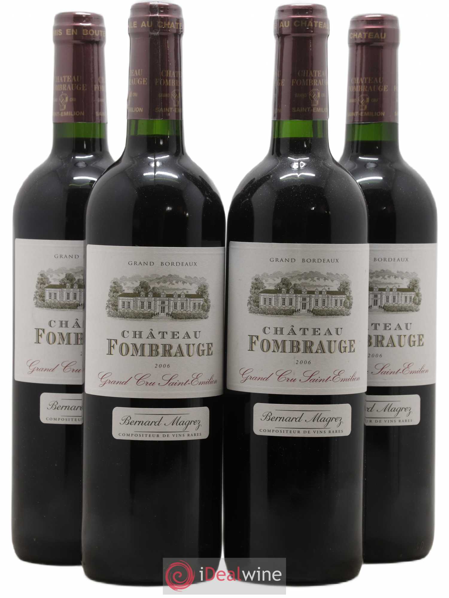 Château Fombrauge Grand Cru Classé 2006 - Lot de 4 bouteilles - 0