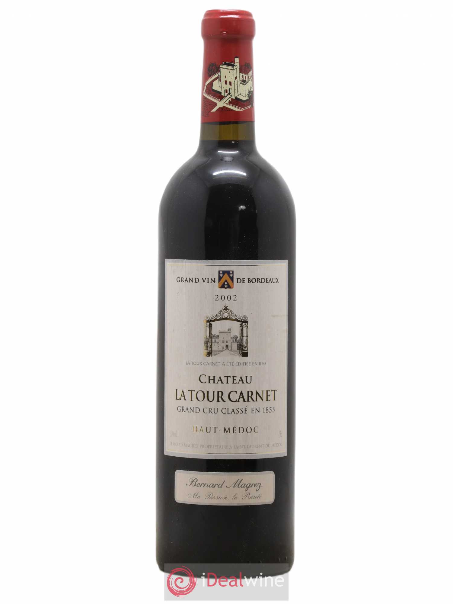 Château la Tour Carnet 4ème Grand Cru Classé 2002 - Lot de 1 bouteille - 0