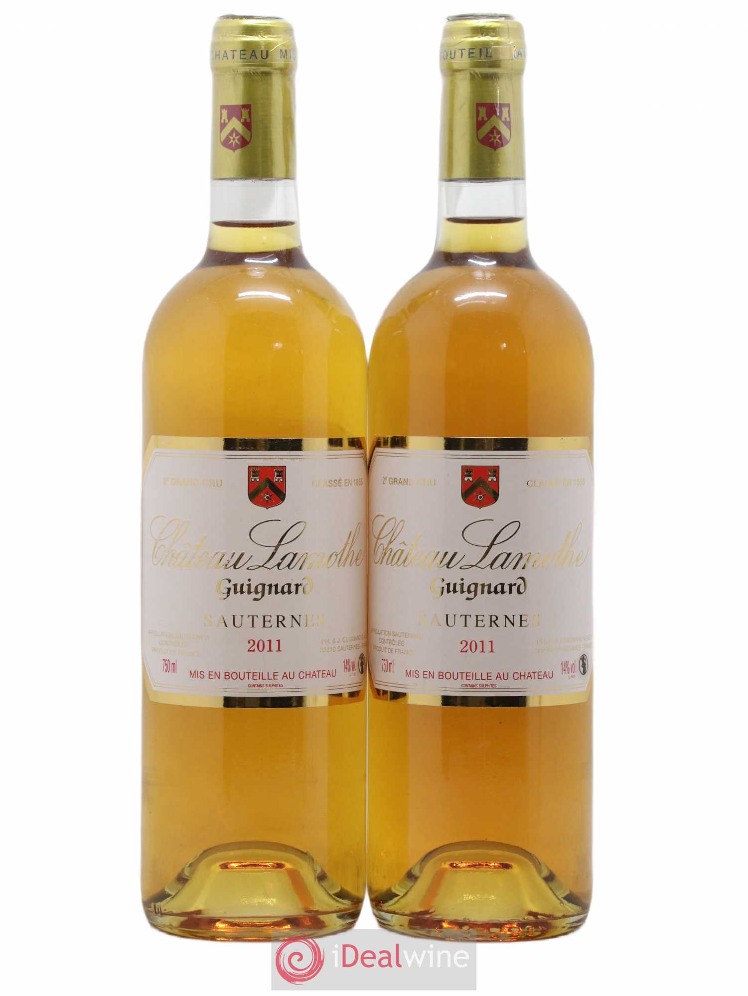 Château Lamothe Guignard 2ème Grand Cru Classé 2011 - Lotto di 2 bottiglie - 0