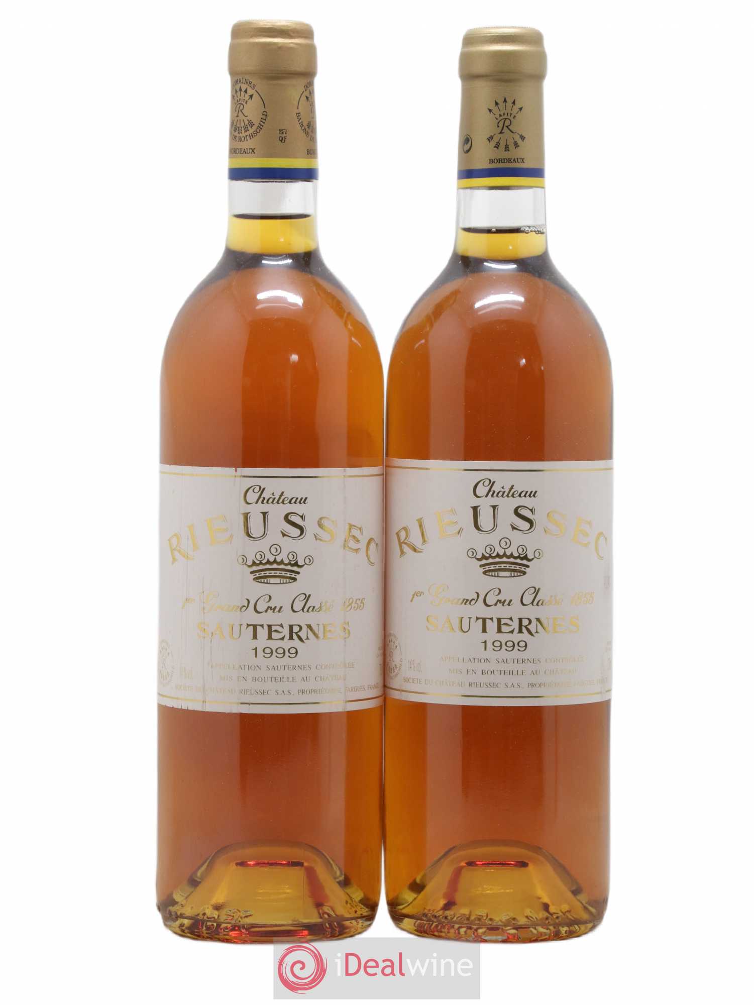 Château Rieussec 1er Grand Cru Classé 1999 - Lotto di 2 bottiglie - 0