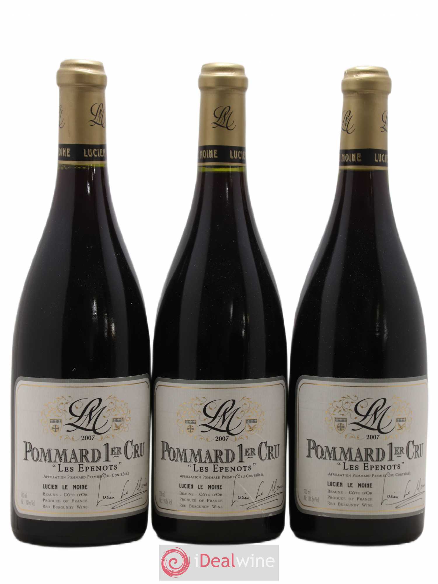 Pommard 1er Cru Les Epenots Lucien Le Moine 2007 - Posten von 3 Flaschen - 0