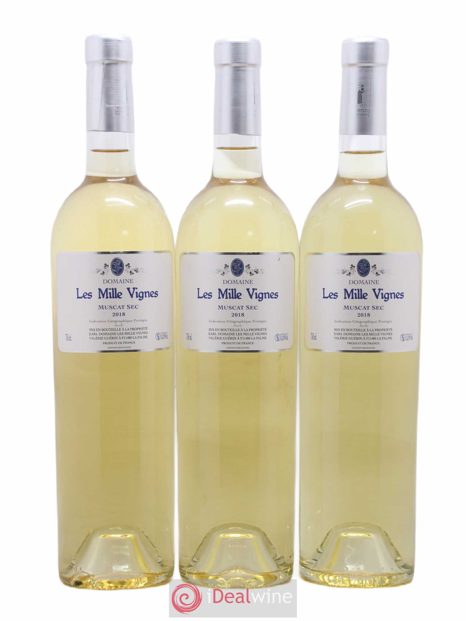 Sud-Ouest IGP Aude Muscat Domaine des Milles Vignes 2018 - Posten von 6 Flaschen - 1