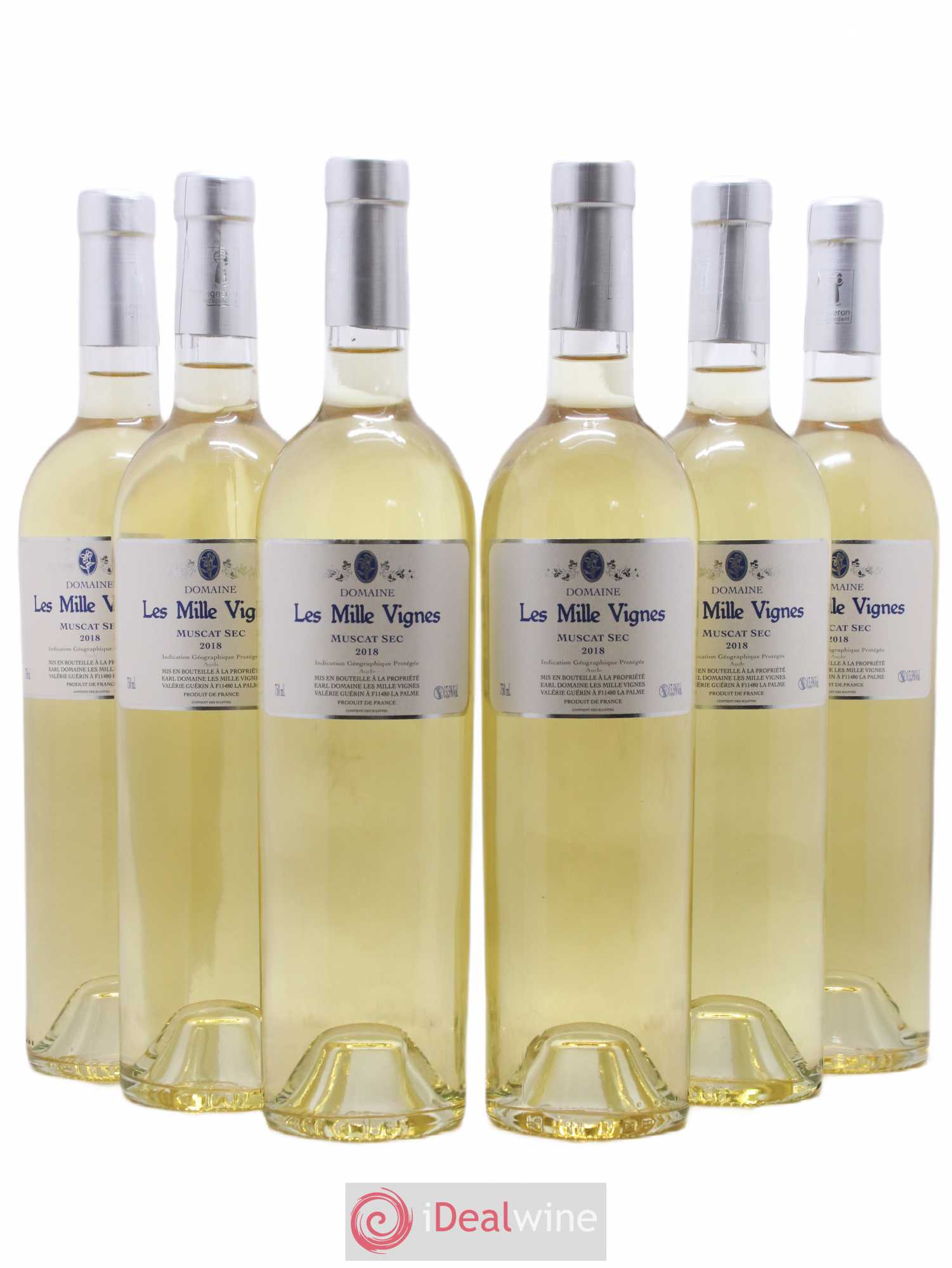 Sud-Ouest IGP Aude Muscat Domaine des Milles Vignes 2018 - Posten von 6 Flaschen - 0
