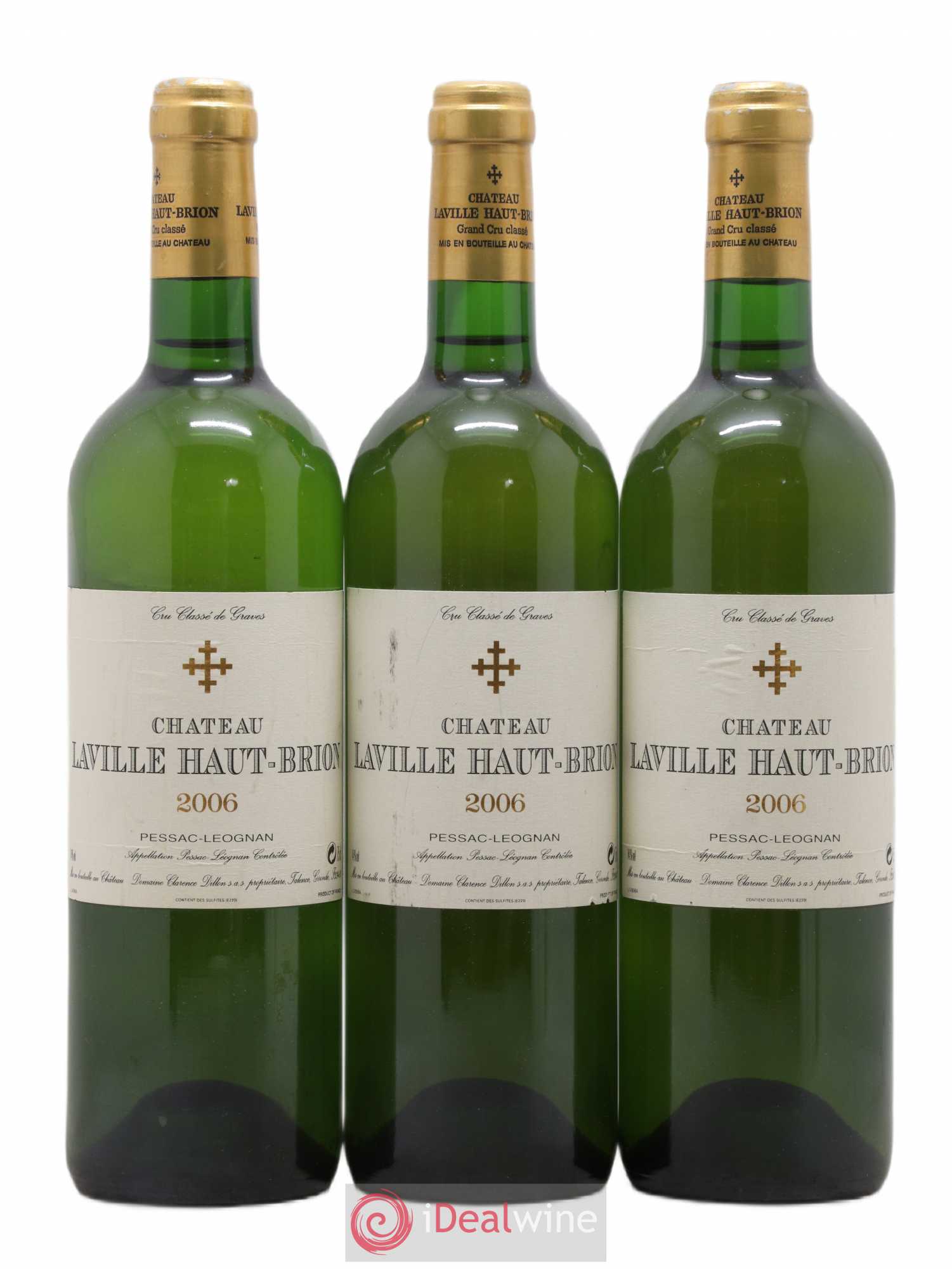 Château Laville Haut-Brion Cru Classé de Graves 2006 - Lot de 3 bouteilles - 0