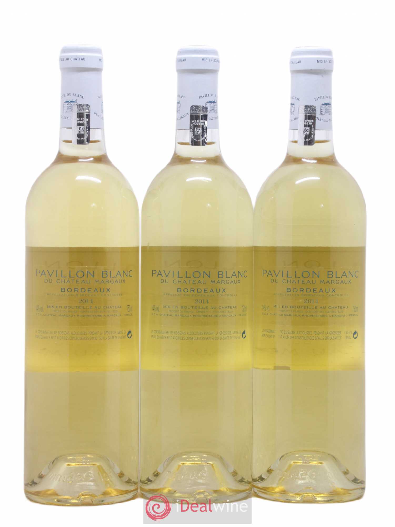 Pavillon Blanc du Château Margaux 2014 - Lot de 3 bouteilles - 1