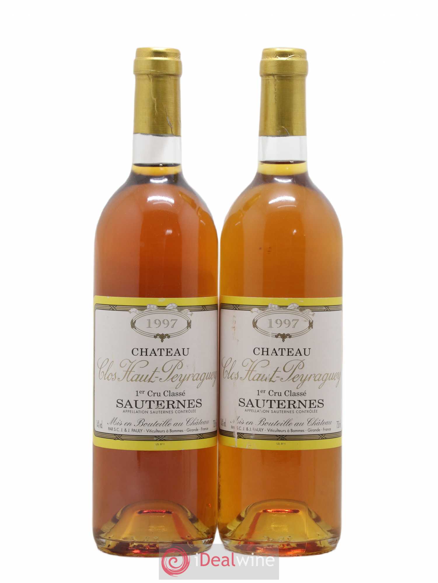 Clos Haut-Peyraguey 1er Grand Cru Classé 1997 - Lotto di 2 bottiglie - 0