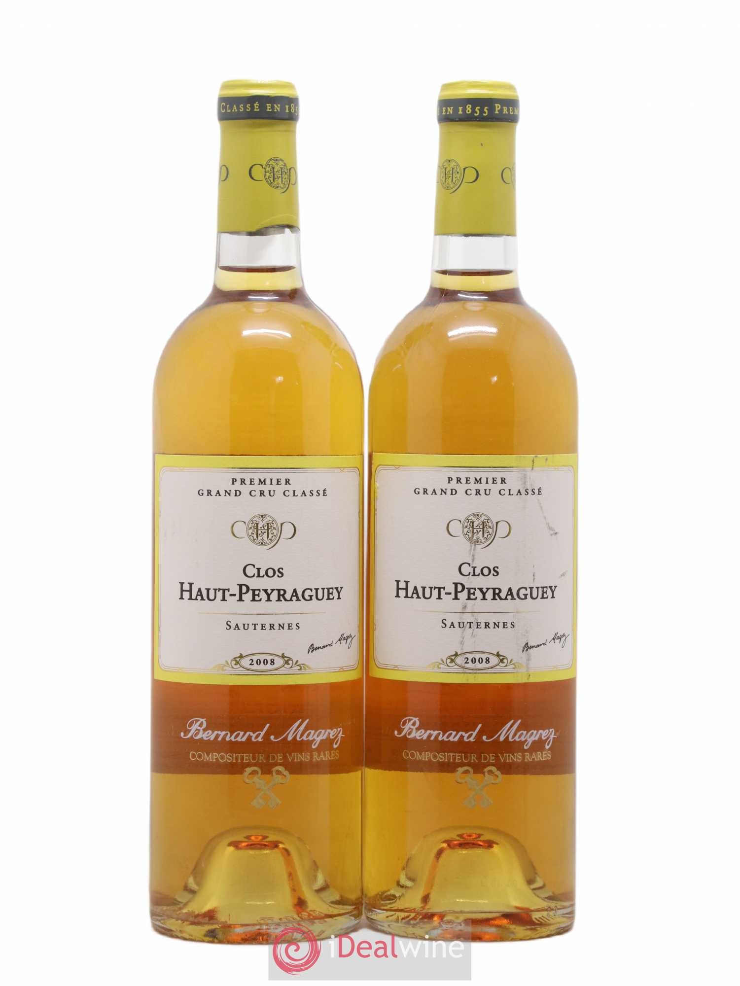 Clos Haut-Peyraguey 1er Grand Cru Classé 2008 - Lotto di 2 bottiglie - 0