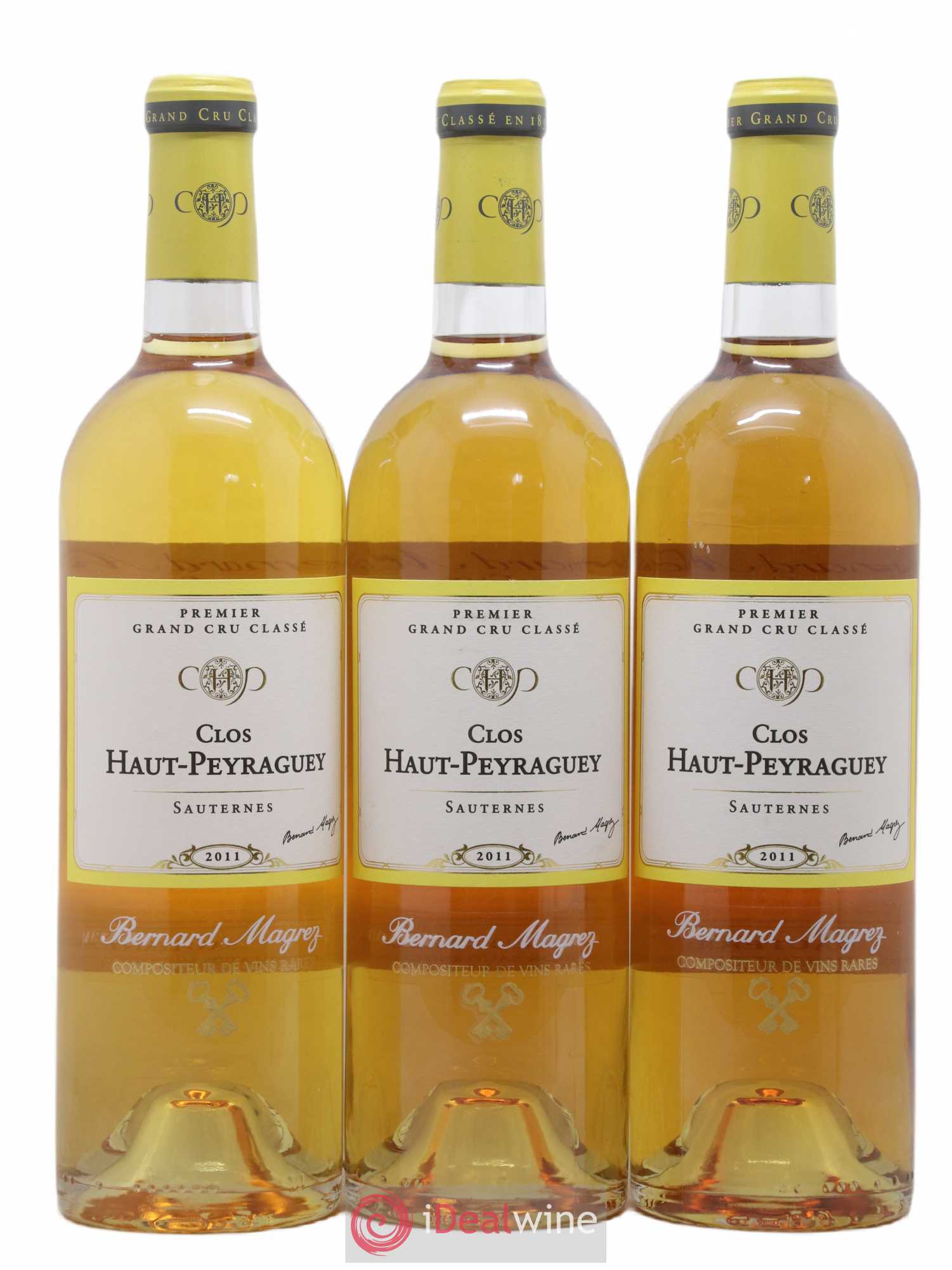 Clos Haut-Peyraguey 1er Grand Cru Classé 2011 - Lotto di 3 bottiglie - 0