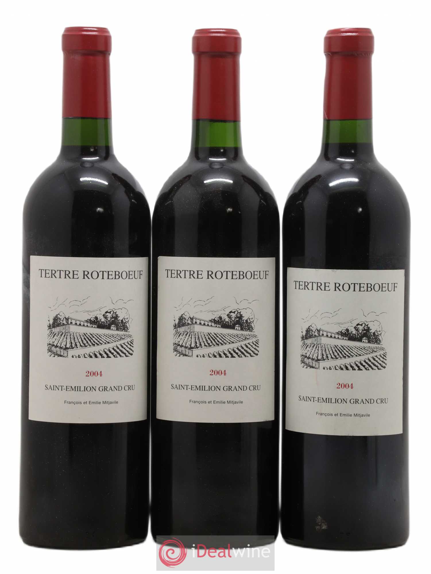 Château Tertre Roteboeuf 2004 - Lot de 3 bouteilles - 0