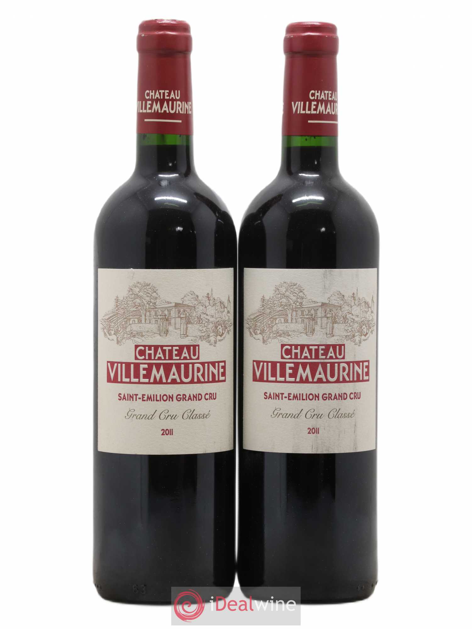 Château Villemaurine Grand Cru Classé 2011 - Lot de 2 bouteilles - 0