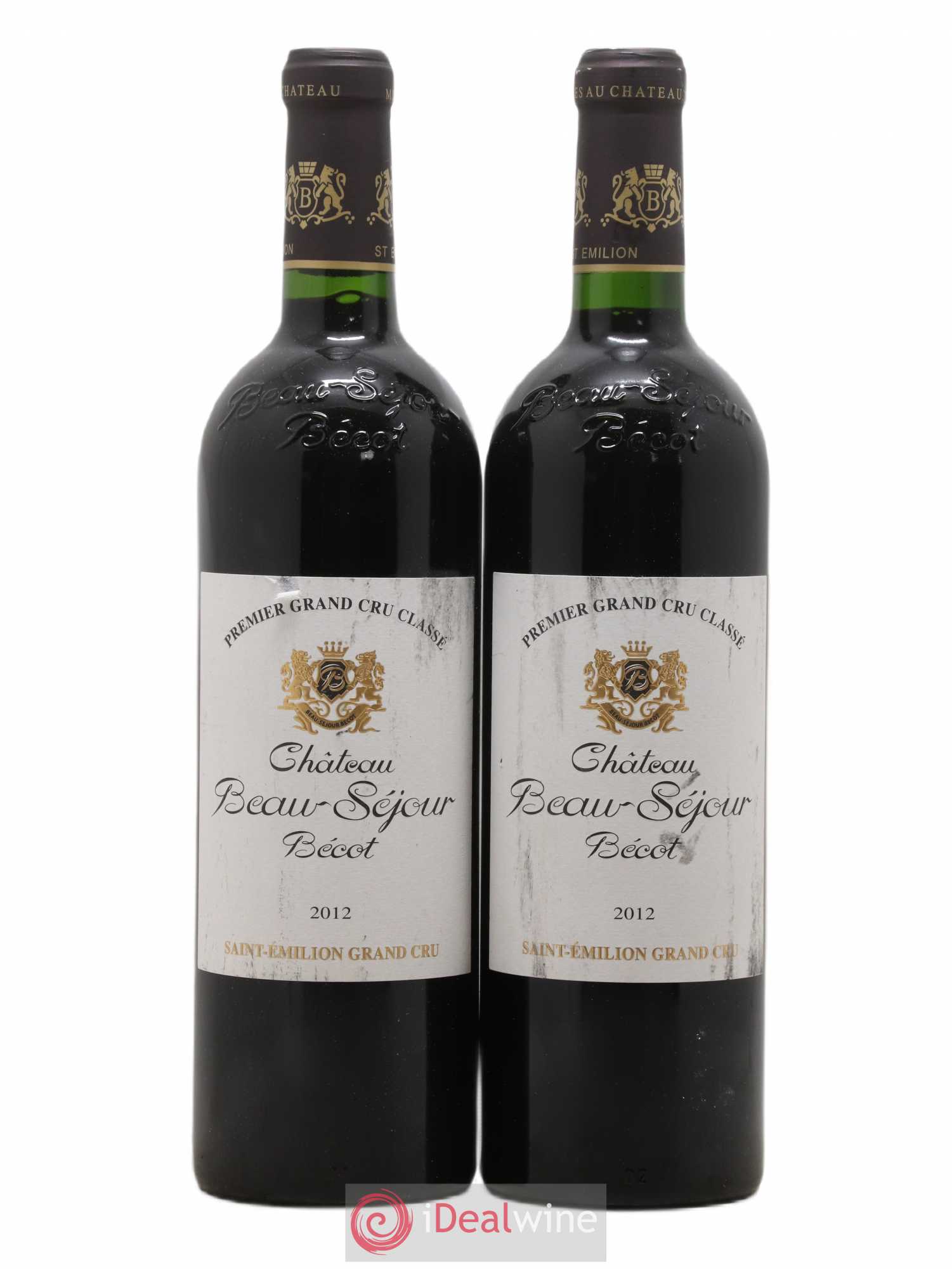 Château Beau-Séjour Bécot 1er Grand Cru Classé B 2012 - Lot de 2 bouteilles - 0