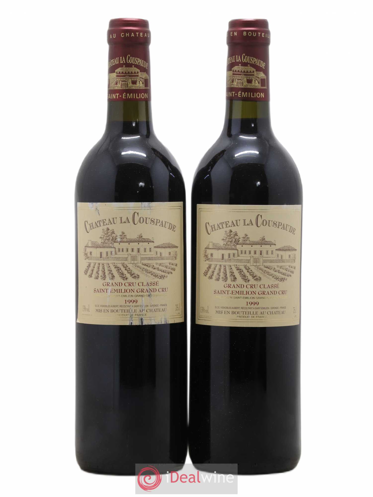 Château la Couspaude Grand Cru Classé 1999 - Lot de 2 bouteilles - 0