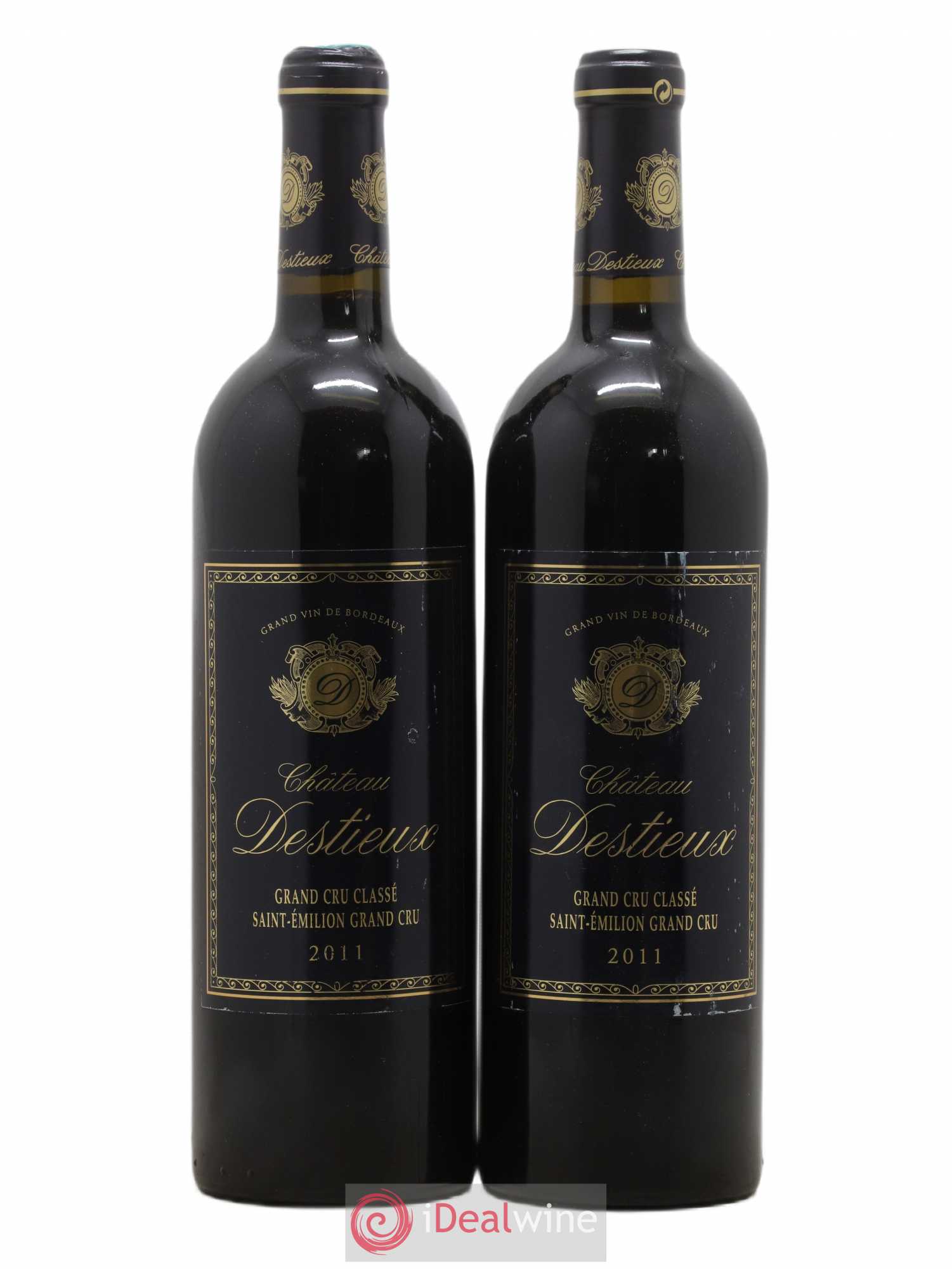Château Destieux Grand Cru Classé 2011 - Lot de 2 bouteilles - 0