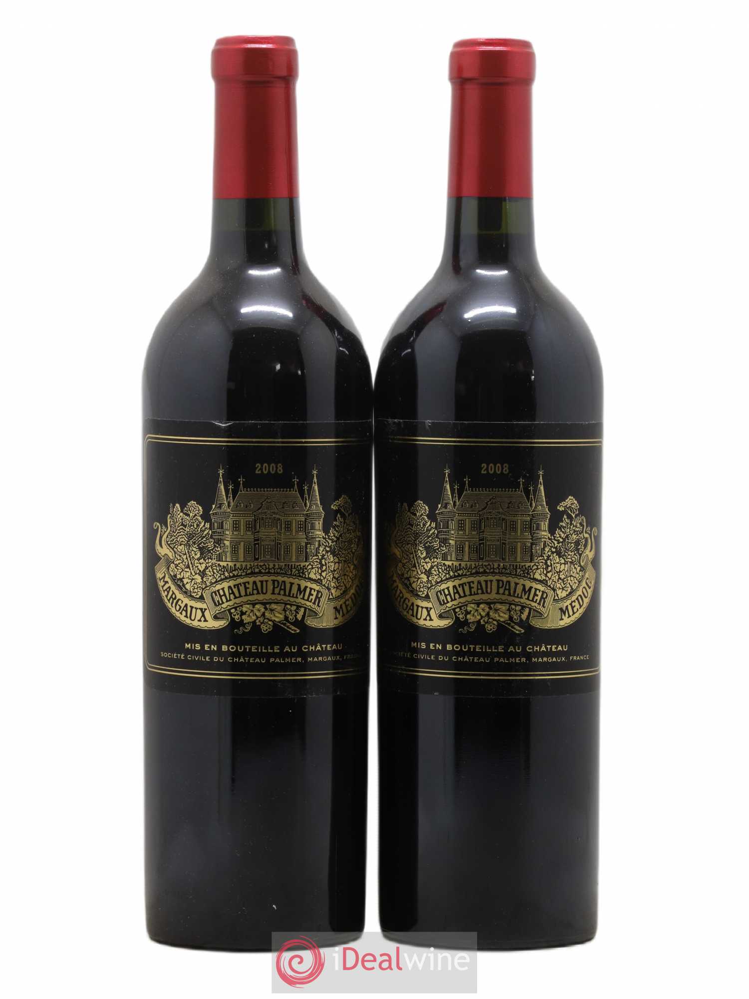 Château Palmer 3ème Grand Cru Classé 2008 - Lot de 2 bouteilles - 0