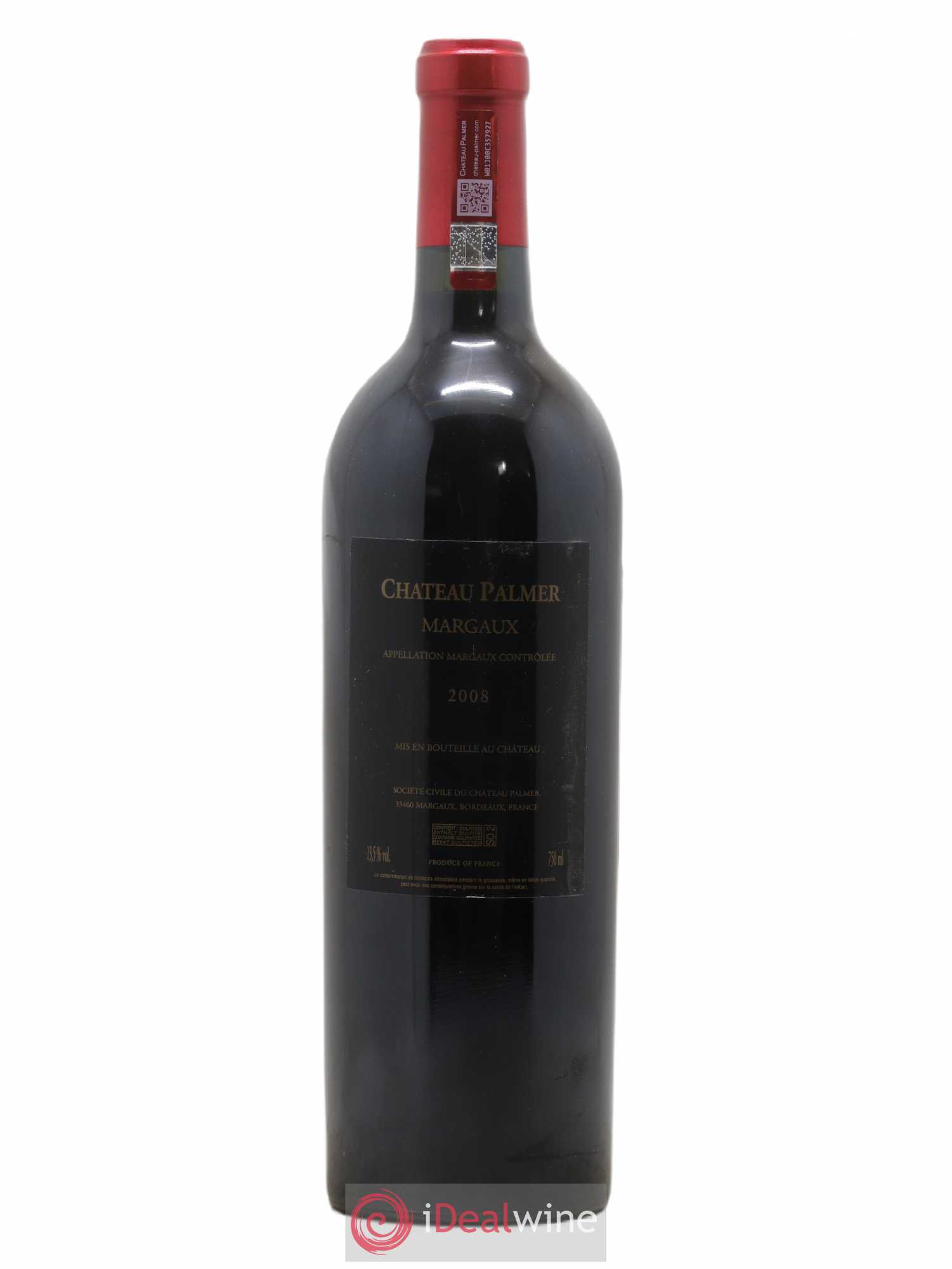 Château Palmer 3ème Grand Cru Classé 2008 - Lot de 1 bouteille - 1