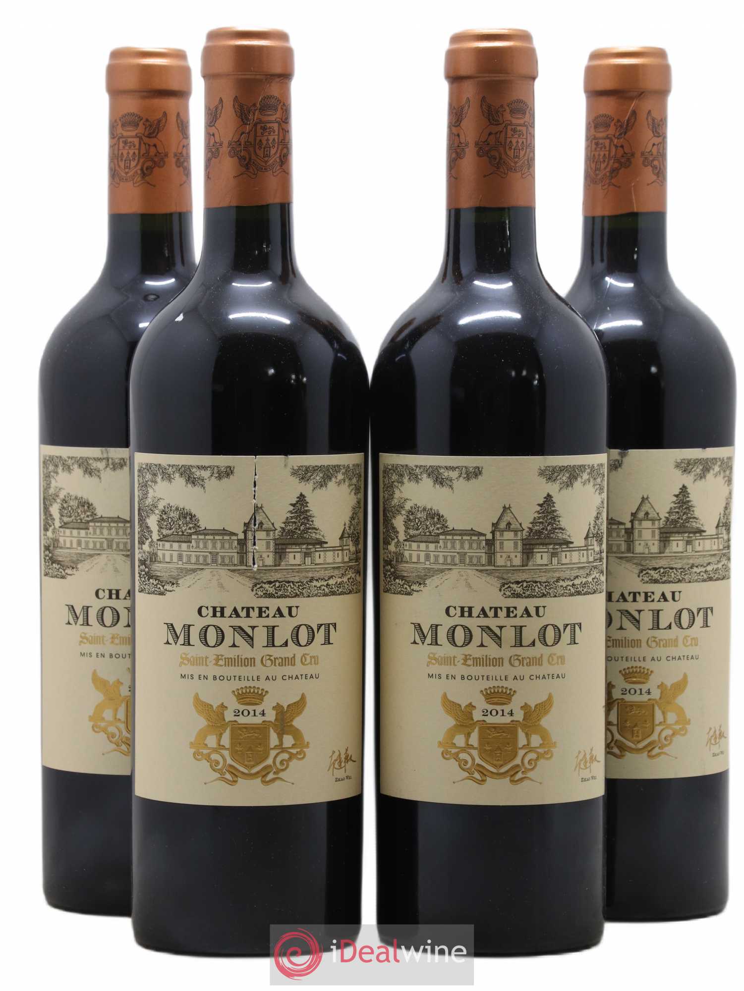 Château Monlot Grand Cru 2014 - Lot de 4 bouteilles - 0