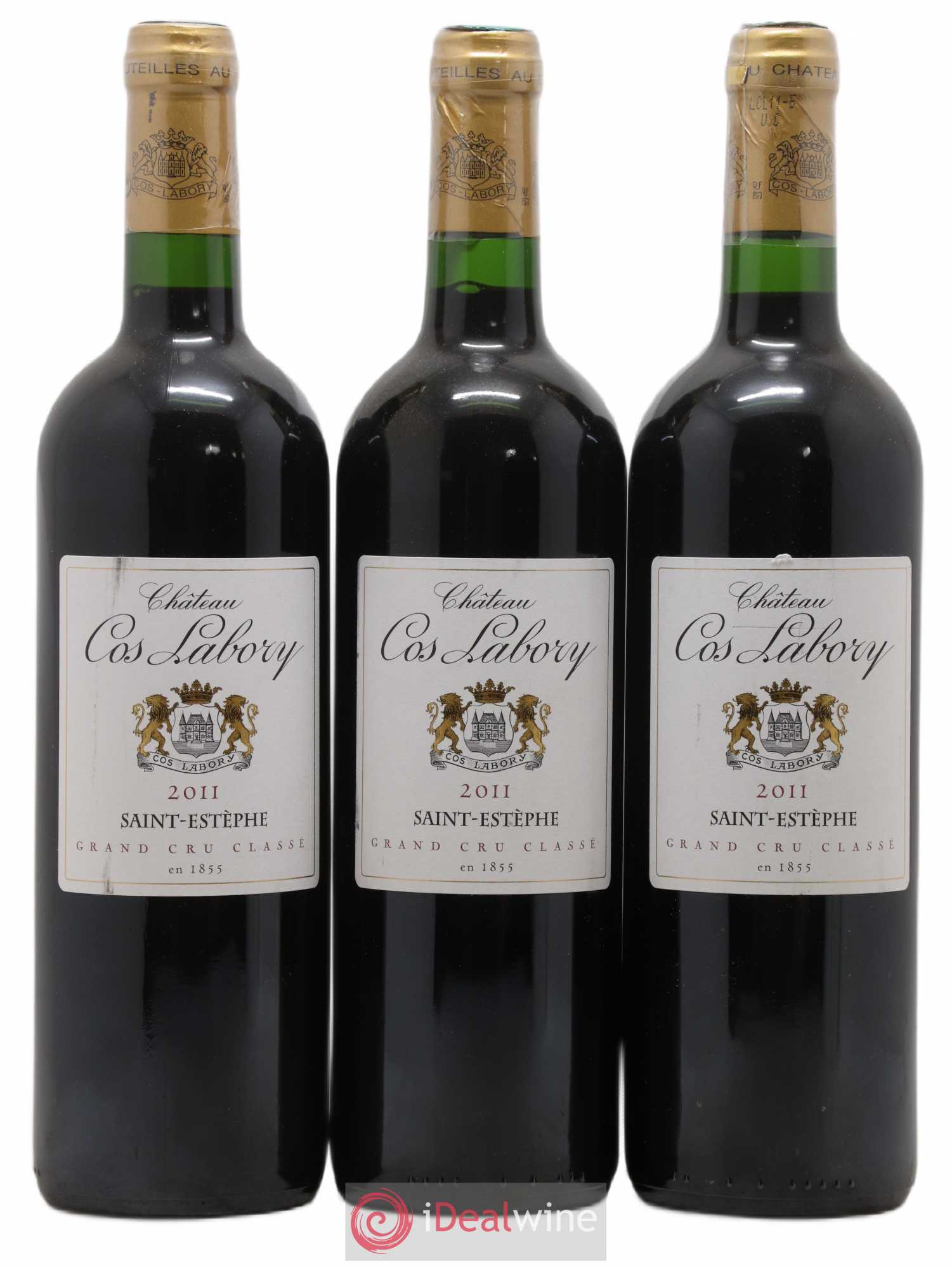 Château Cos Labory 5ème Grand Cru Classé 2011 - Lot de 3 bouteilles - 0
