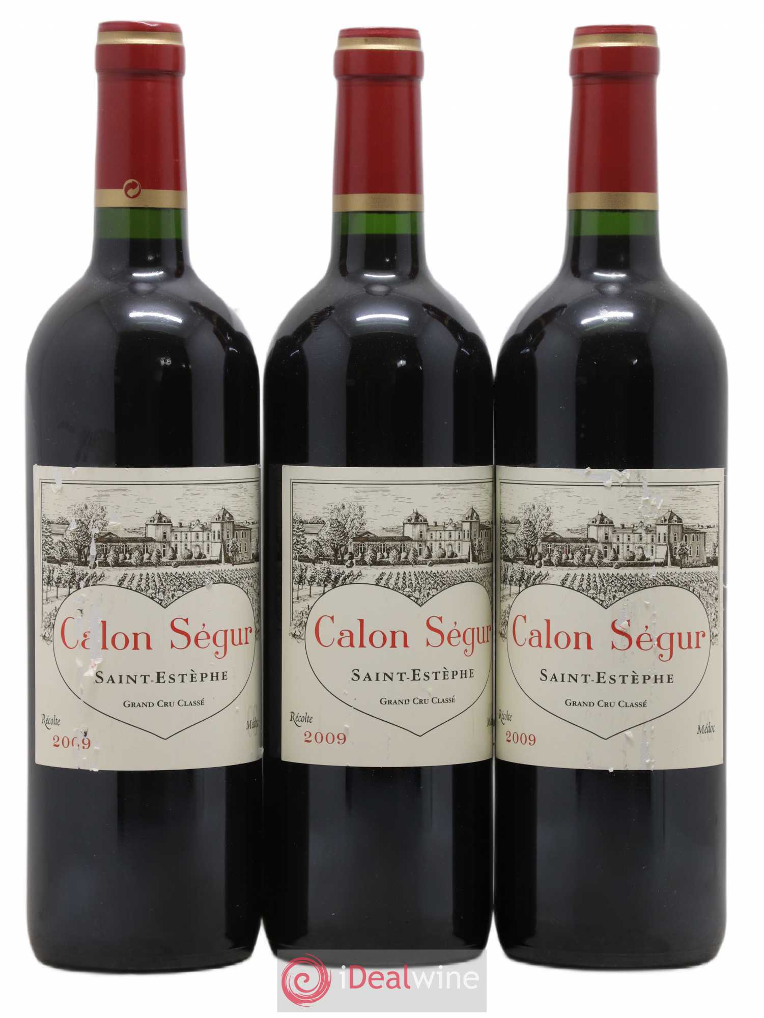 Château Calon Ségur 3ème Grand Cru Classé 2009 - Lot de 3 bouteilles - 0