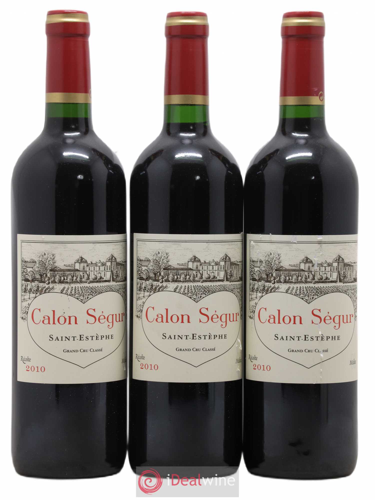 Château Calon Ségur 3ème Grand Cru Classé 2010 - Lot de 3 bouteilles - 0