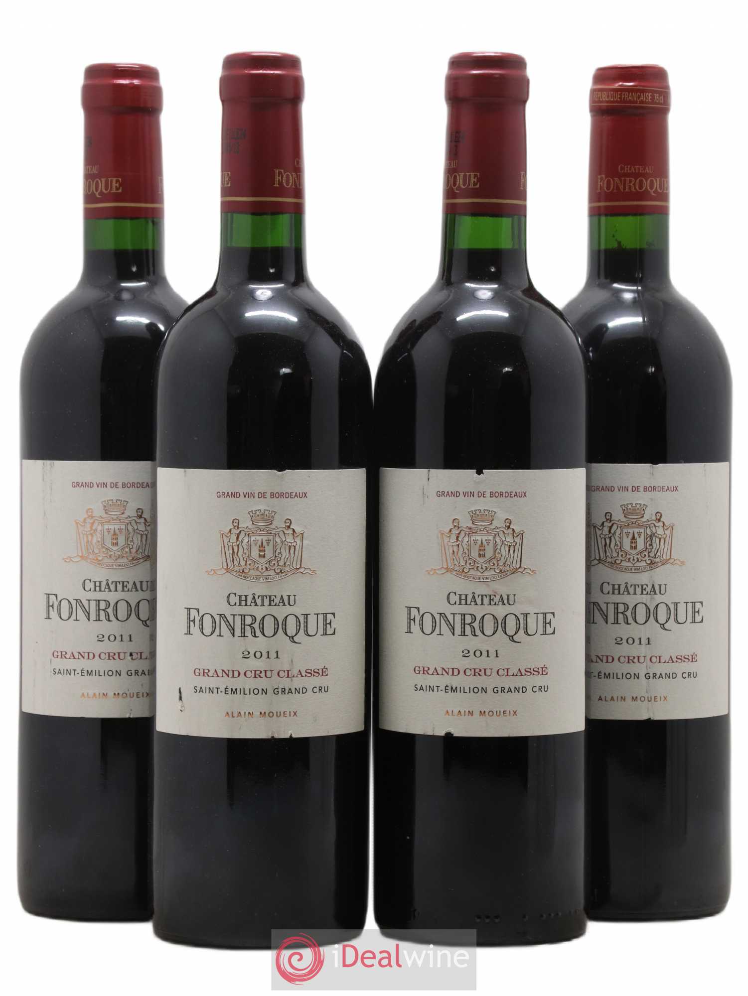 Château Fonroque Grand Cru Classé 2011 - Lot de 4 bouteilles - 0